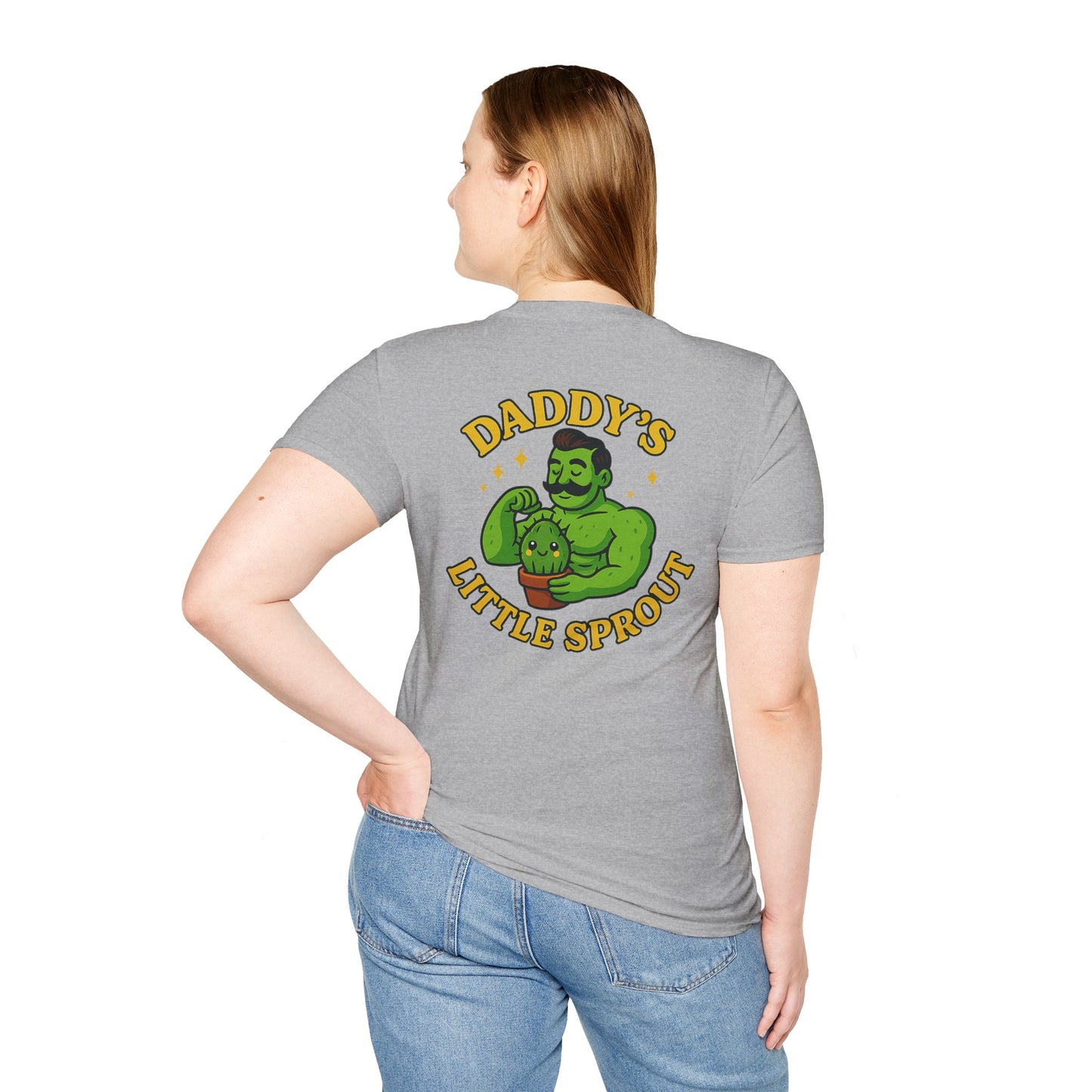 Daddy's Little Sprout T-Shirt | Plant Dad Graphic Tee | 2 Sided Men's T-Shirt Plant Lover