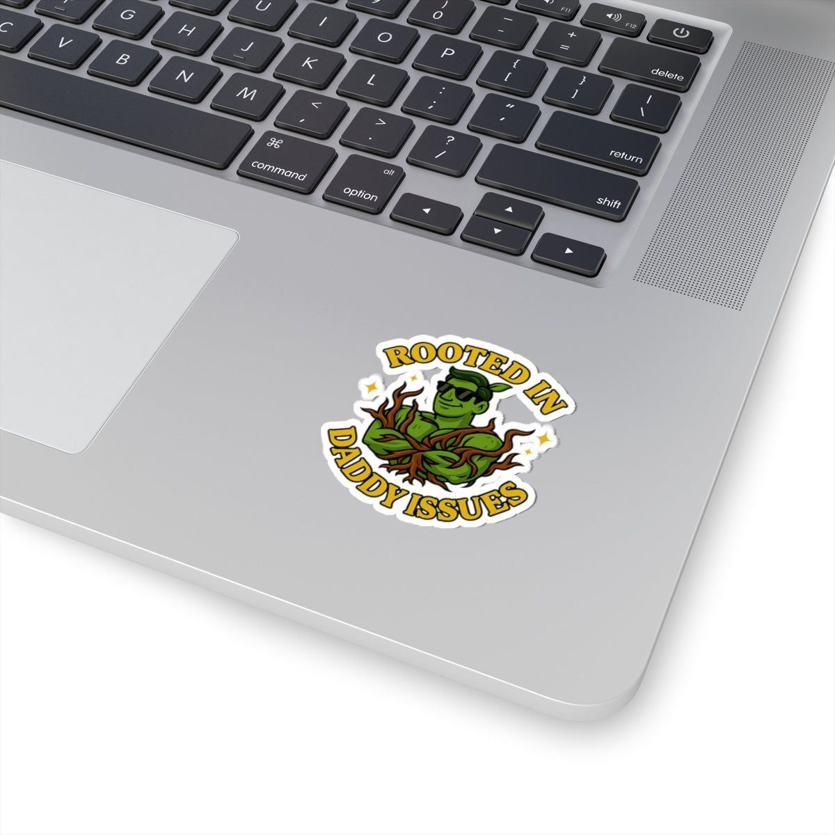 Rooted in Daddy Issues sticker | Plant Man, Vine Illustration | Funny Sticker for Plant Lovers