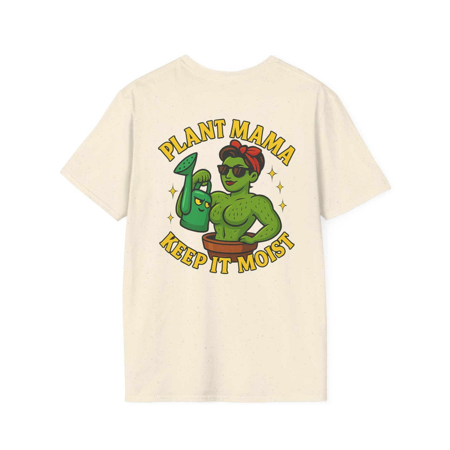 Plant Mama Keep It Moist T-Shirt | Plant Lover Graphic Tee | Women's T-Shirt Plant Lover Funny 2 Sided