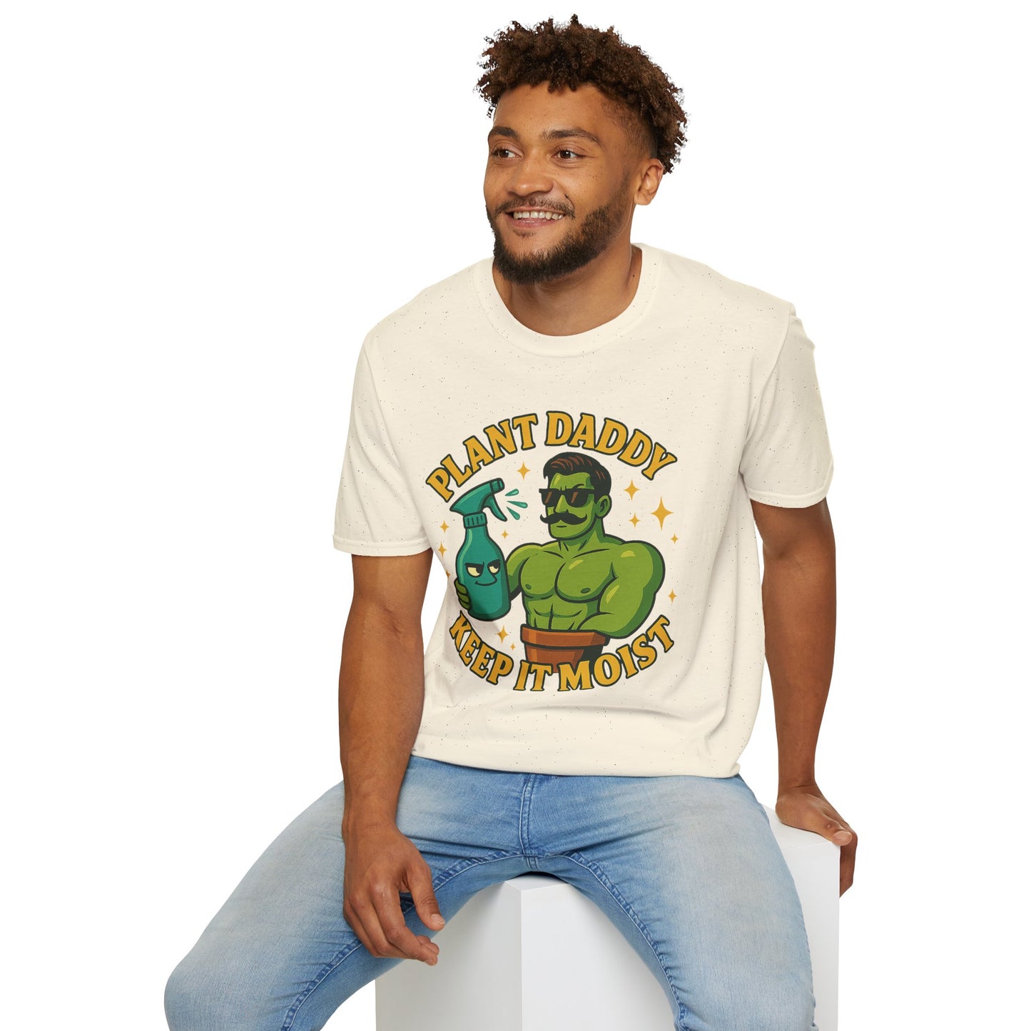 Plant Daddy Keep It Moist T-Shirt | Plant Lover Graphic Tee | Men's T-Shirt Plant Lover