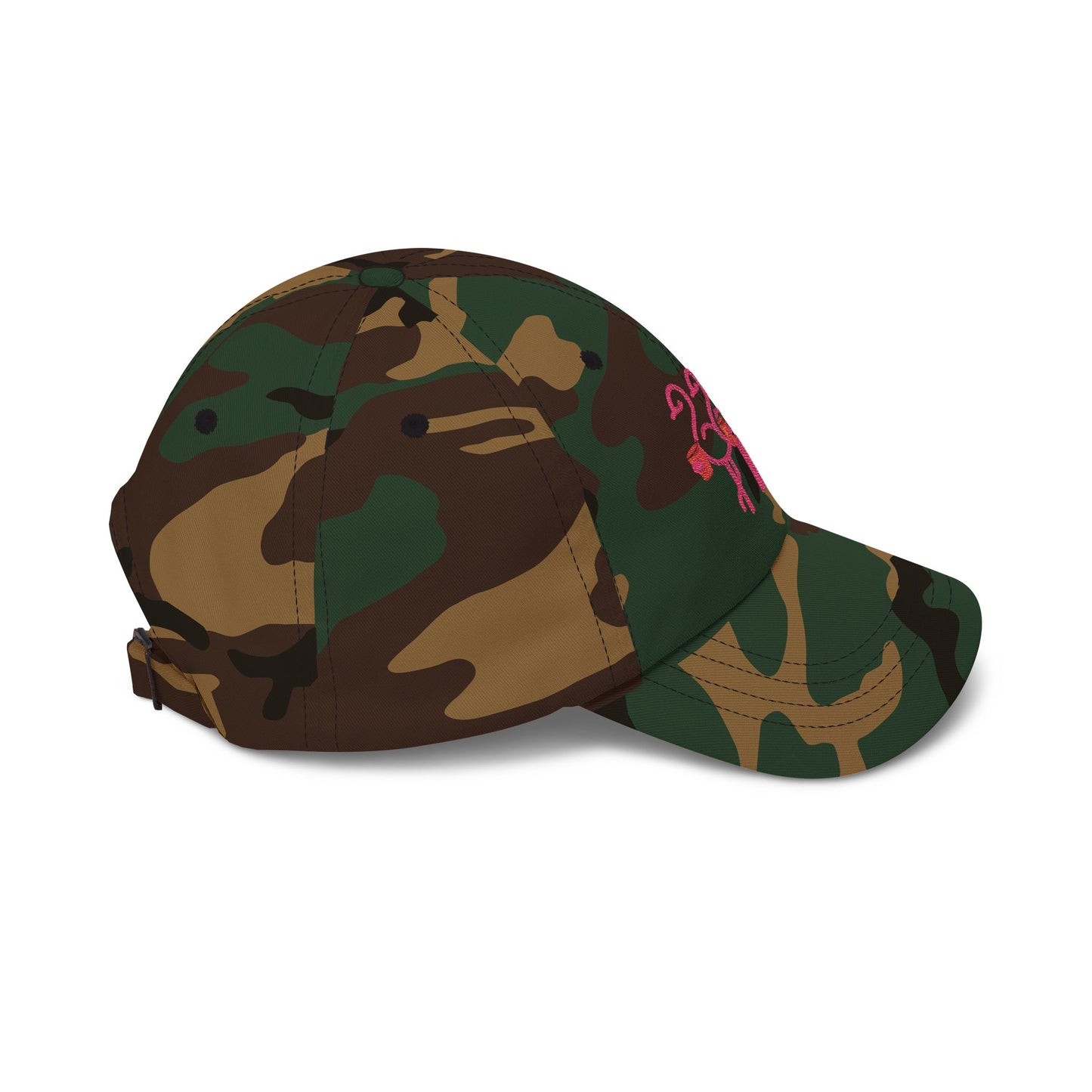 Three Pink Flamingos Dad Cap | Embroidered Baseball Hat | Red Cup Throuple Life