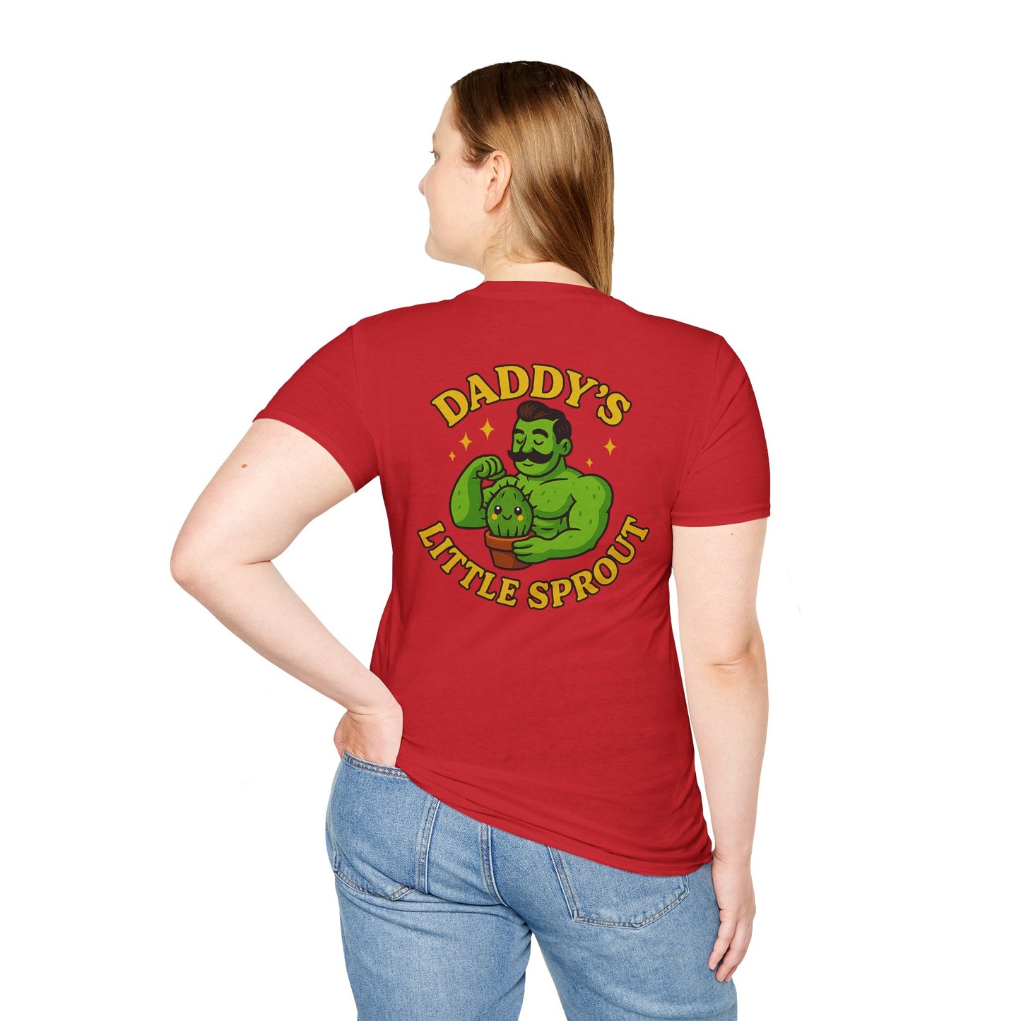 Daddy's Little Sprout T-Shirt | Plant Dad Graphic Tee | 2 Sided Men's T-Shirt Plant Lover