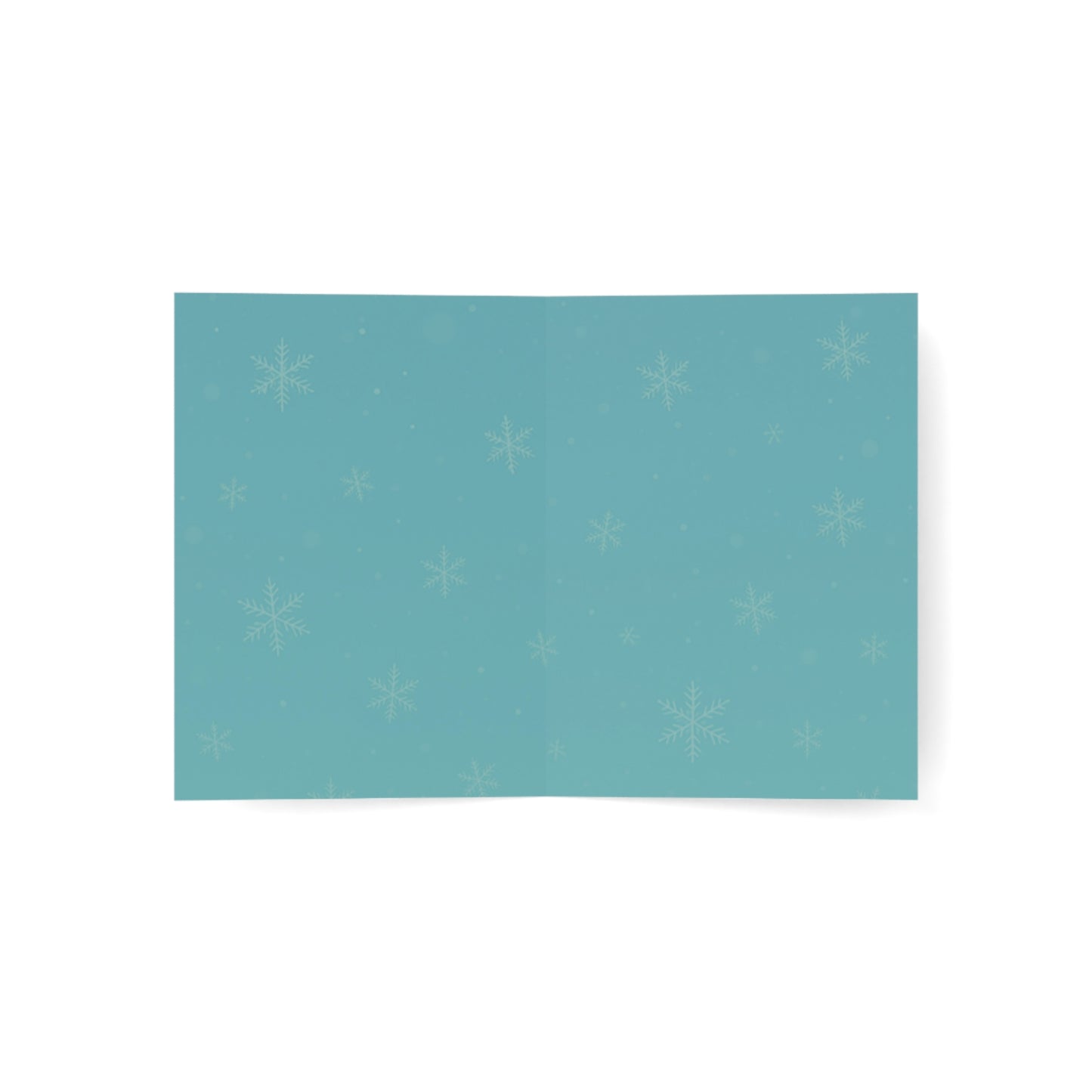 Season's Greetings Holiday Lights Greeting Card | Blank Inside Holiday Card | Throuple Christmas Card