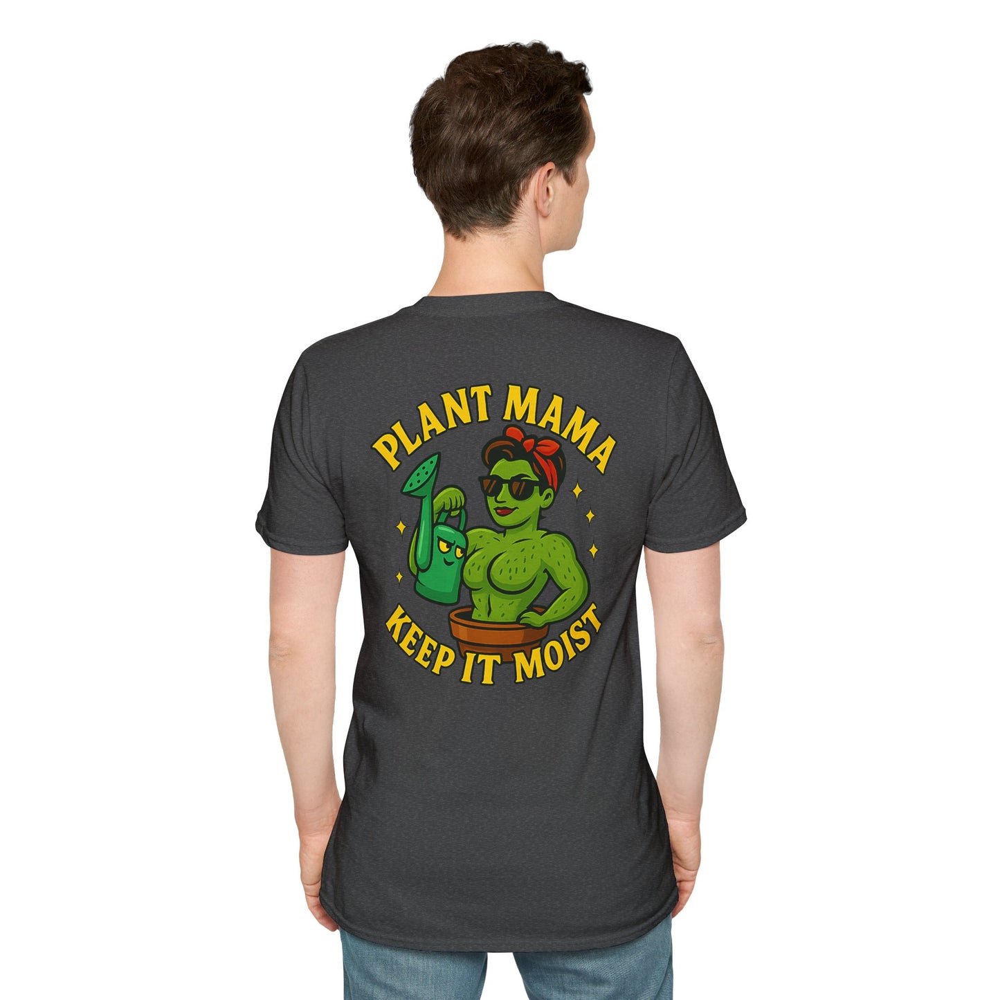 Plant Mama Keep It Moist T-Shirt | Plant Lover Graphic Tee | Women's T-Shirt Plant Lover Funny 2 Sided