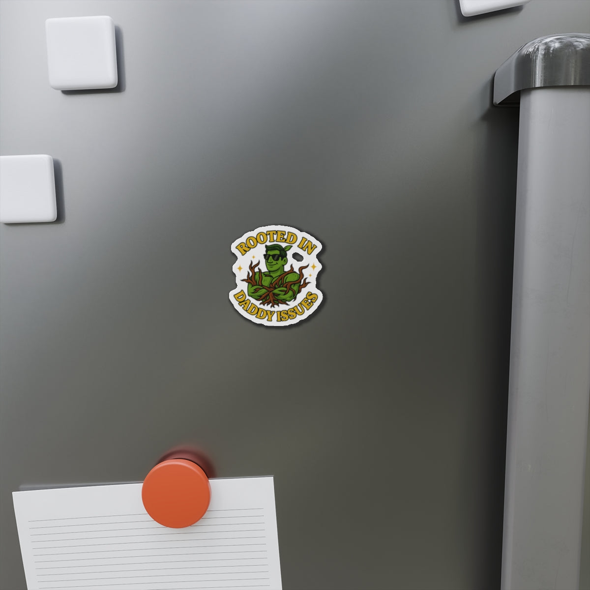 Rooted in Daddy Issues sticker | Plant Man, Vine Illustration | Funny Sticker for Plant Lovers