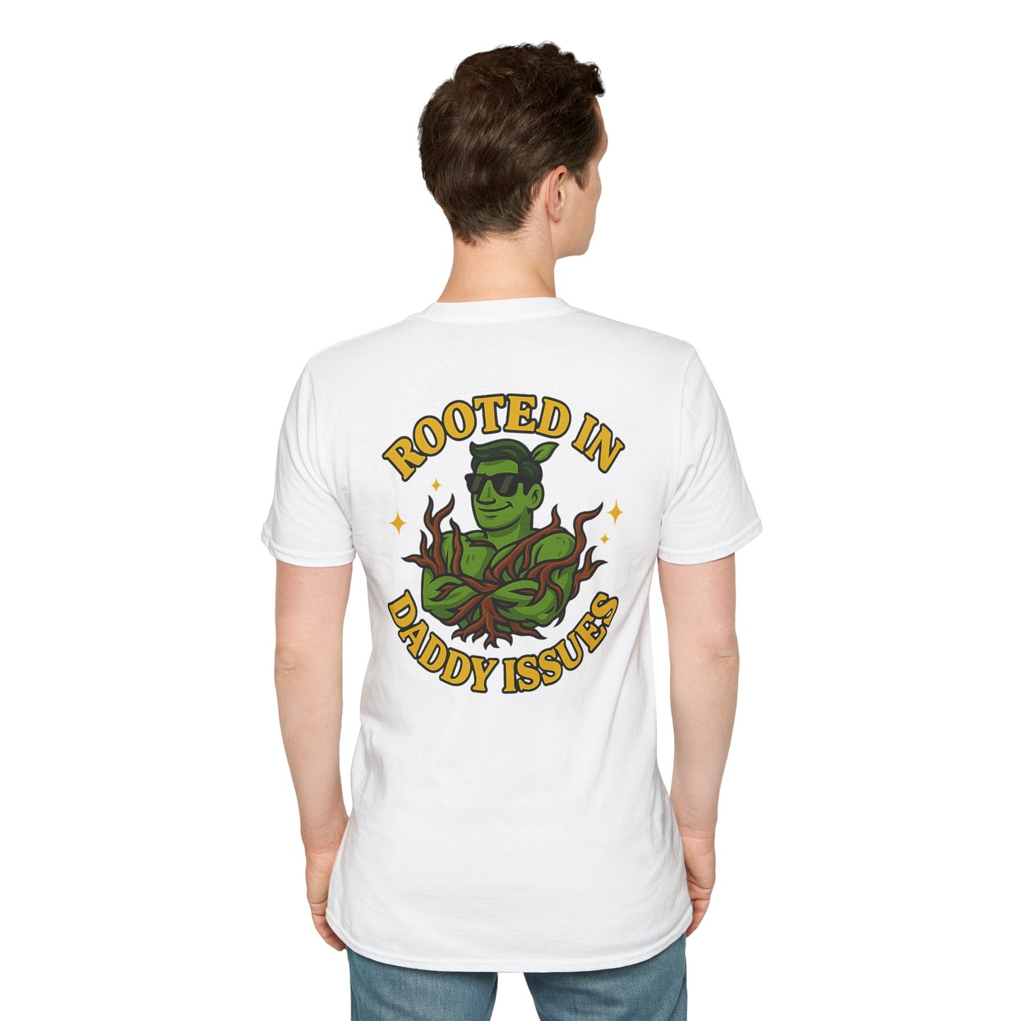 Rooted in Daddy Issues T-Shirt | Plant Monster Graphic Tee | Men's T-Shirt Plant Lover Funny 2 Sided
