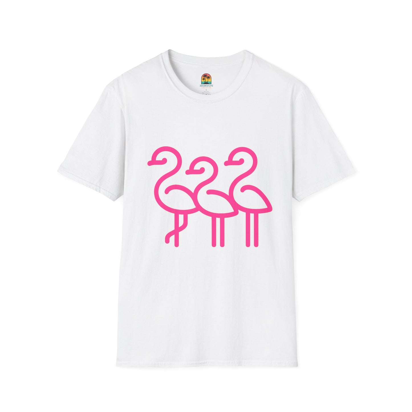 Trendy Trio Flamingo Tee | Fun Summer Shirt, Beachwear, Gift for Bird Lovers, Tropical Vibes, Casual Everyday Style