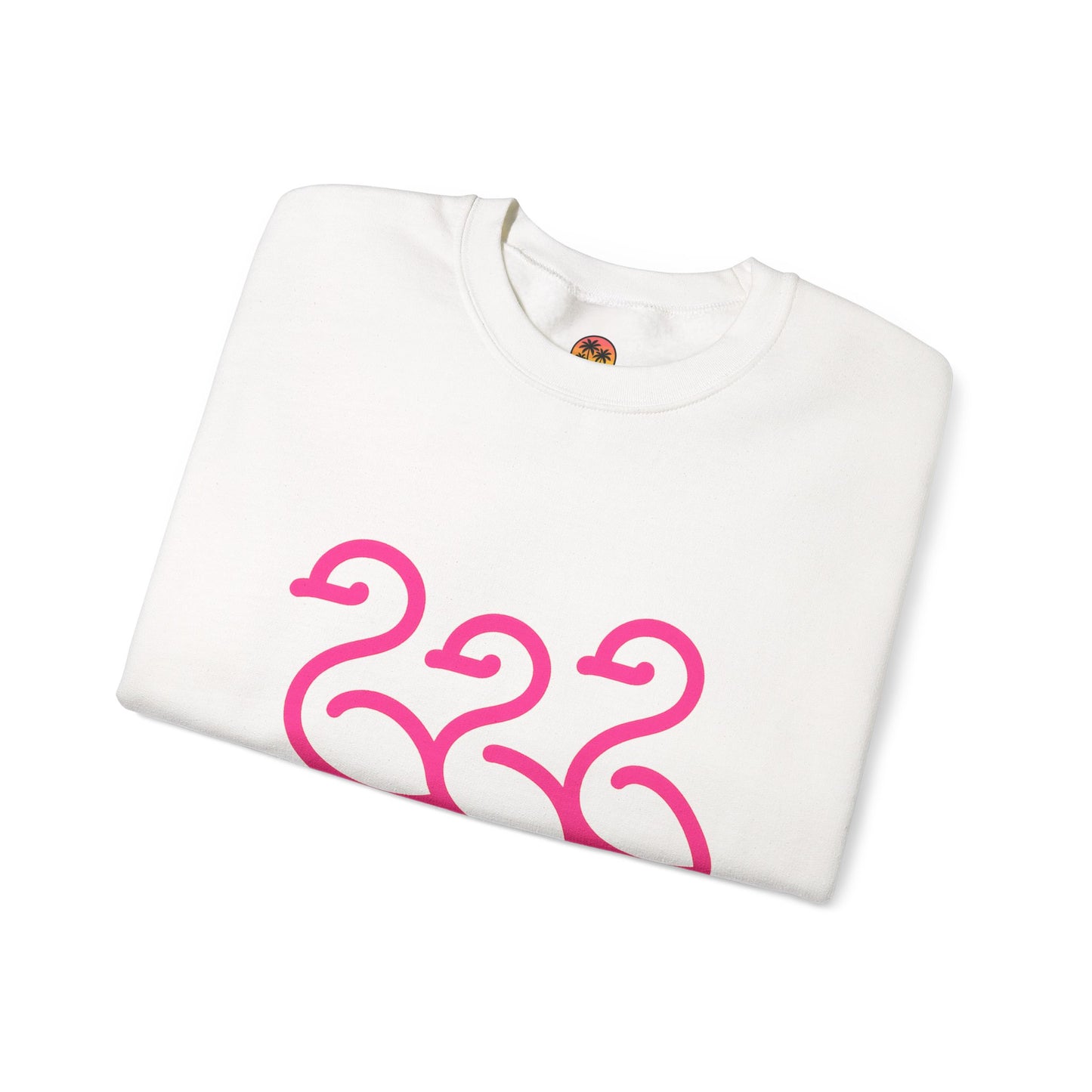 Flamingo Crewneck Sweatshirt, Stylish Casual Wear, Gift for Nature Lovers, Cozy Sweatshirt for Fall, Cute Beach-themed Apparel