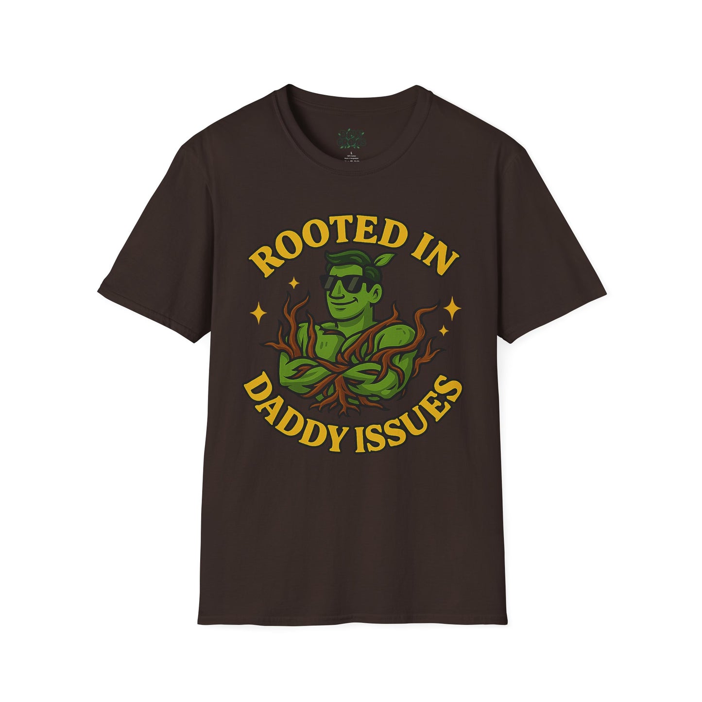 Softstyle Graphic T-Shirt | Rooted In Daddy Issues T-Shirt | Men's T-Shirt Plant Lover
