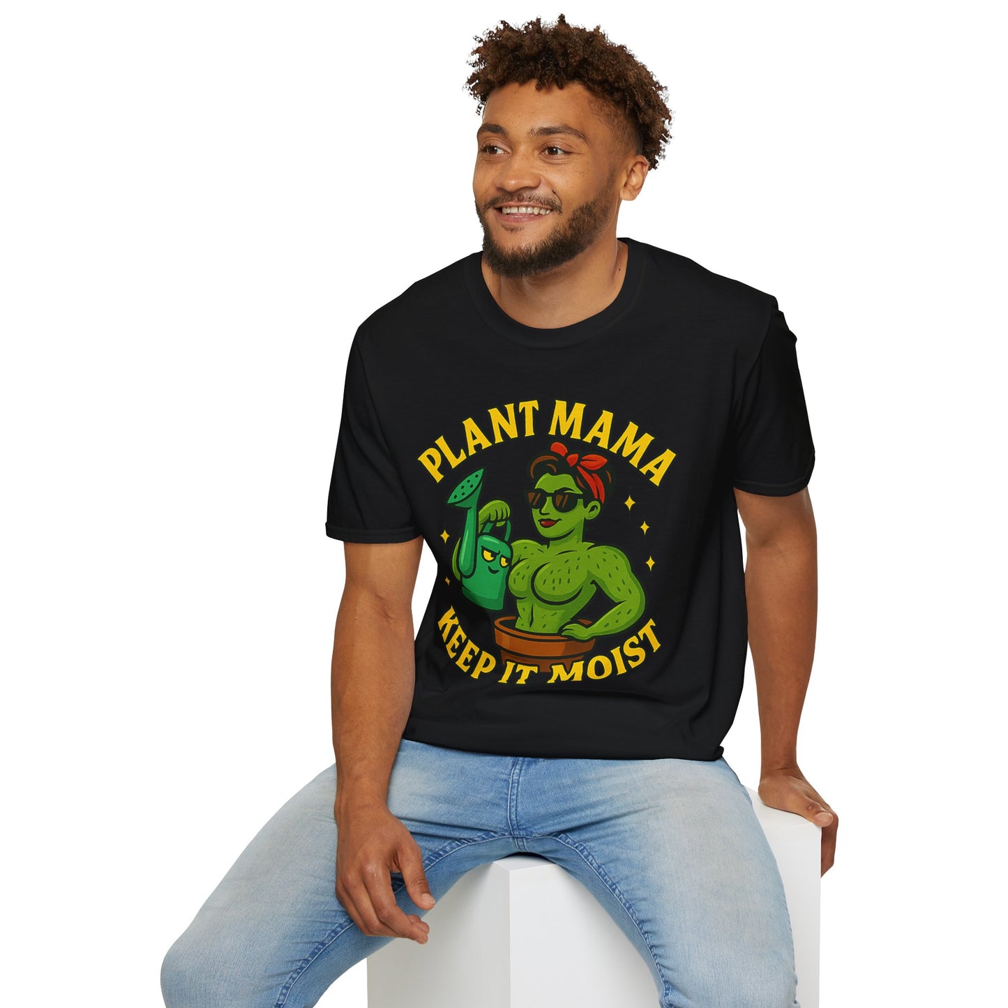 Plant Mama Keep It Moist T-Shirt | Plant Lover Graphic Tee | Women's Plant Lover T-Shirt