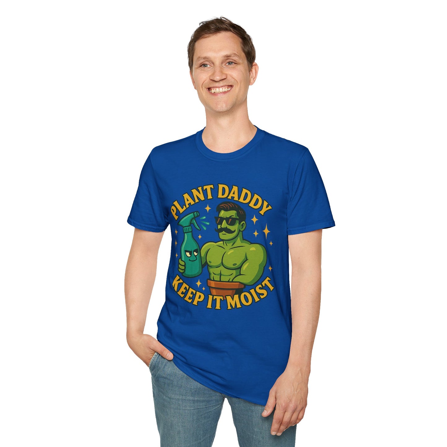 Plant Daddy Keep It Moist T-Shirt | Plant Lover Graphic Tee | Men's T-Shirt Plant Lover