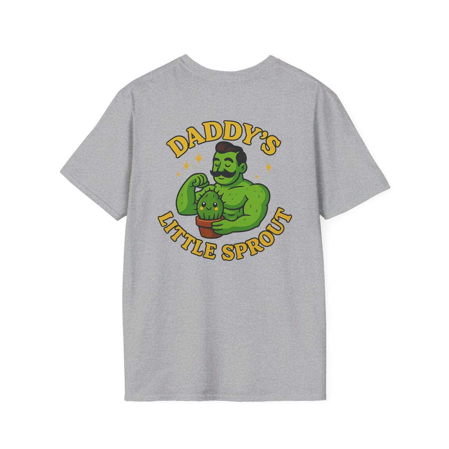 Daddy's Little Sprout T-Shirt | Plant Dad Graphic Tee | 2 Sided Men's T-Shirt Plant Lover
