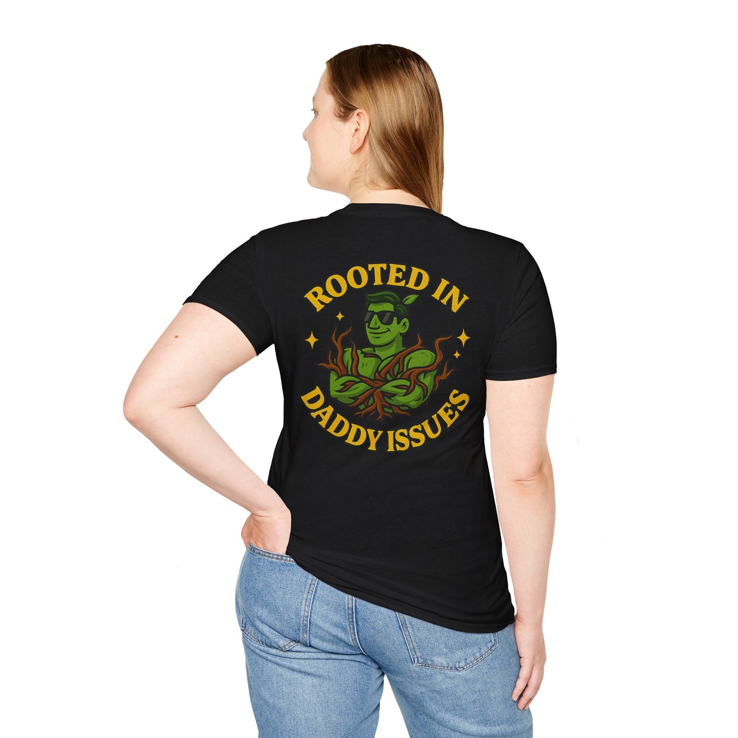 Rooted in Daddy Issues T-Shirt | Plant Monster Graphic Tee | Men's T-Shirt Plant Lover Funny 2 Sided