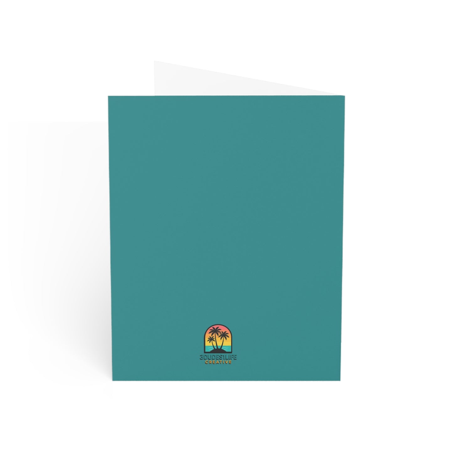 Holiday Magic Comes in Threes Penguin Illustration Greeting Card | Holiday Cards Throuple