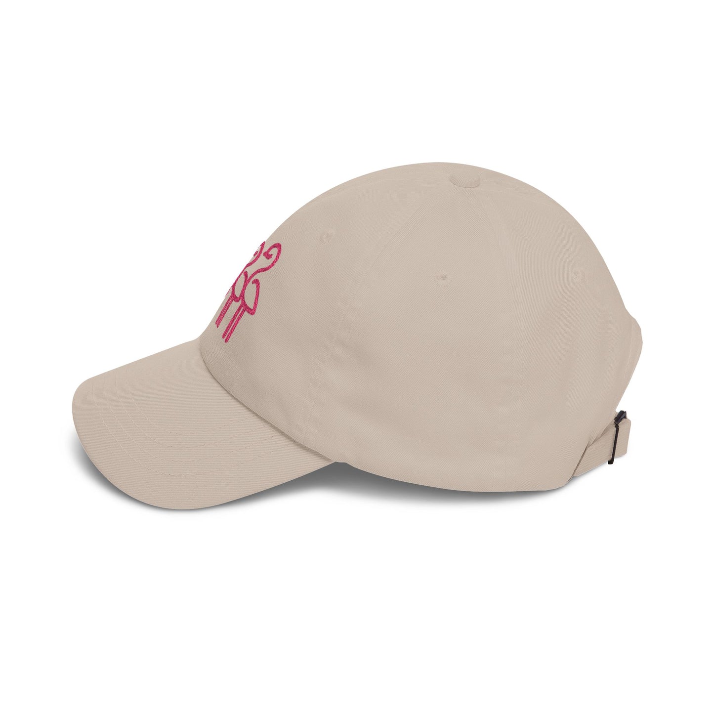 Three Pink Flamingos Dad Cap | Embroidered Flamingo Baseball Hat |Throuple Life