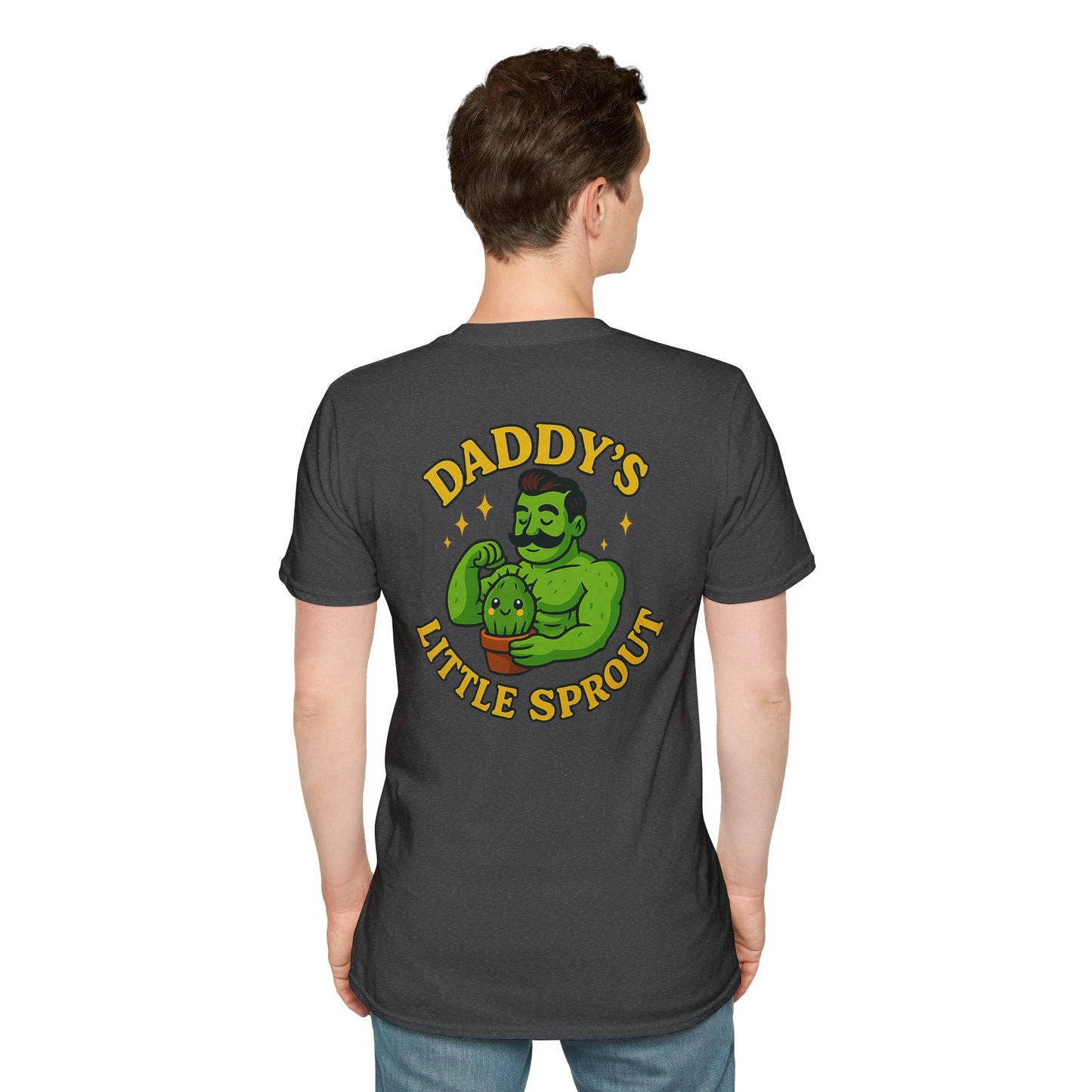 Daddy's Little Sprout T-Shirt | Plant Dad Graphic Tee | 2 Sided Men's T-Shirt Plant Lover
