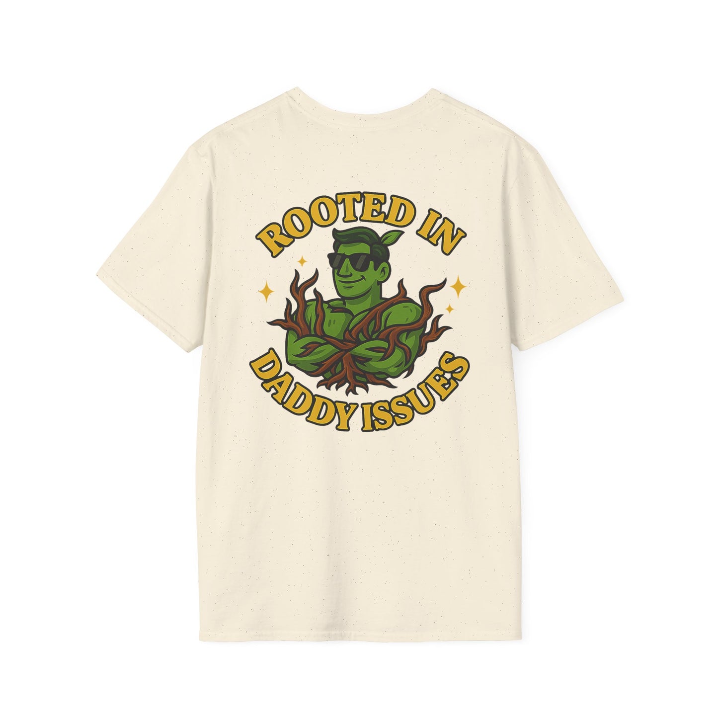 Rooted in Daddy Issues T-Shirt | Plant Monster Graphic Tee | Men's T-Shirt Plant Lover Funny 2 Sided