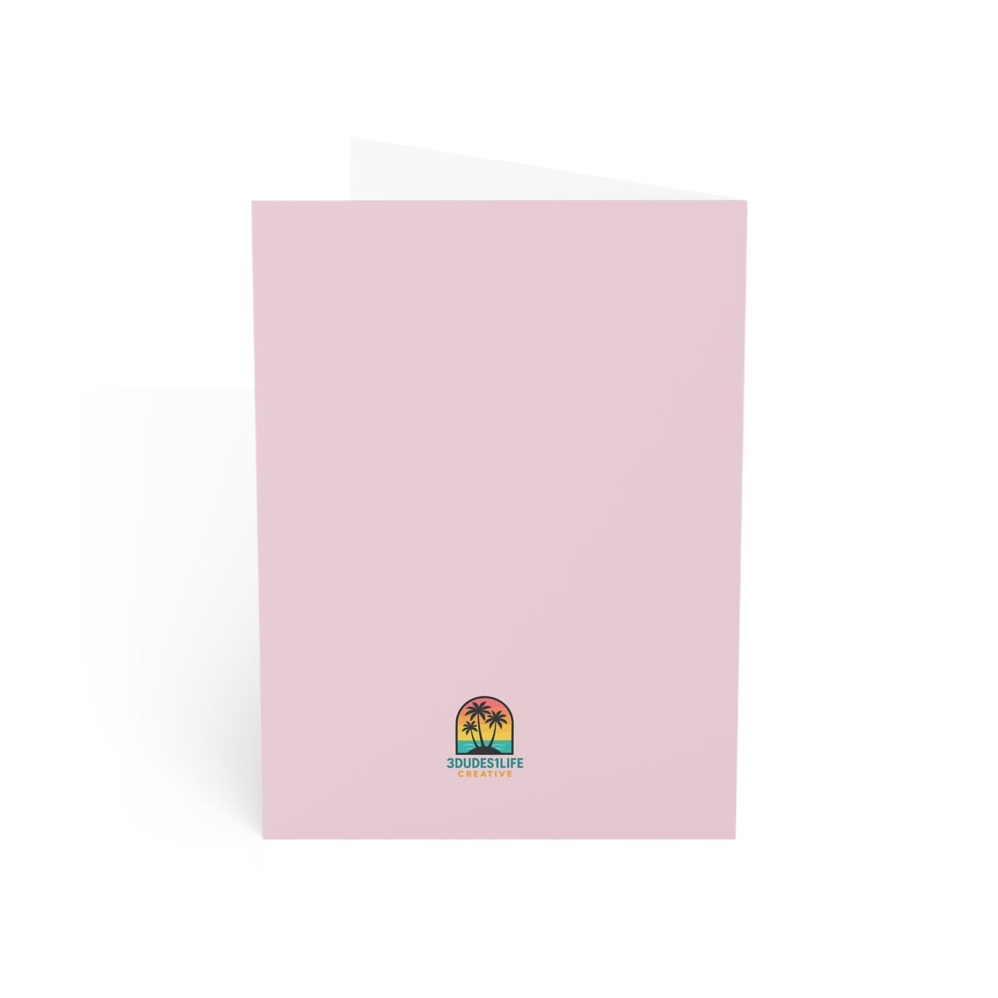 Love is Love hearts Greeting Card | LGBTQ Pride, Pink Birthday card | Throuple Celebration