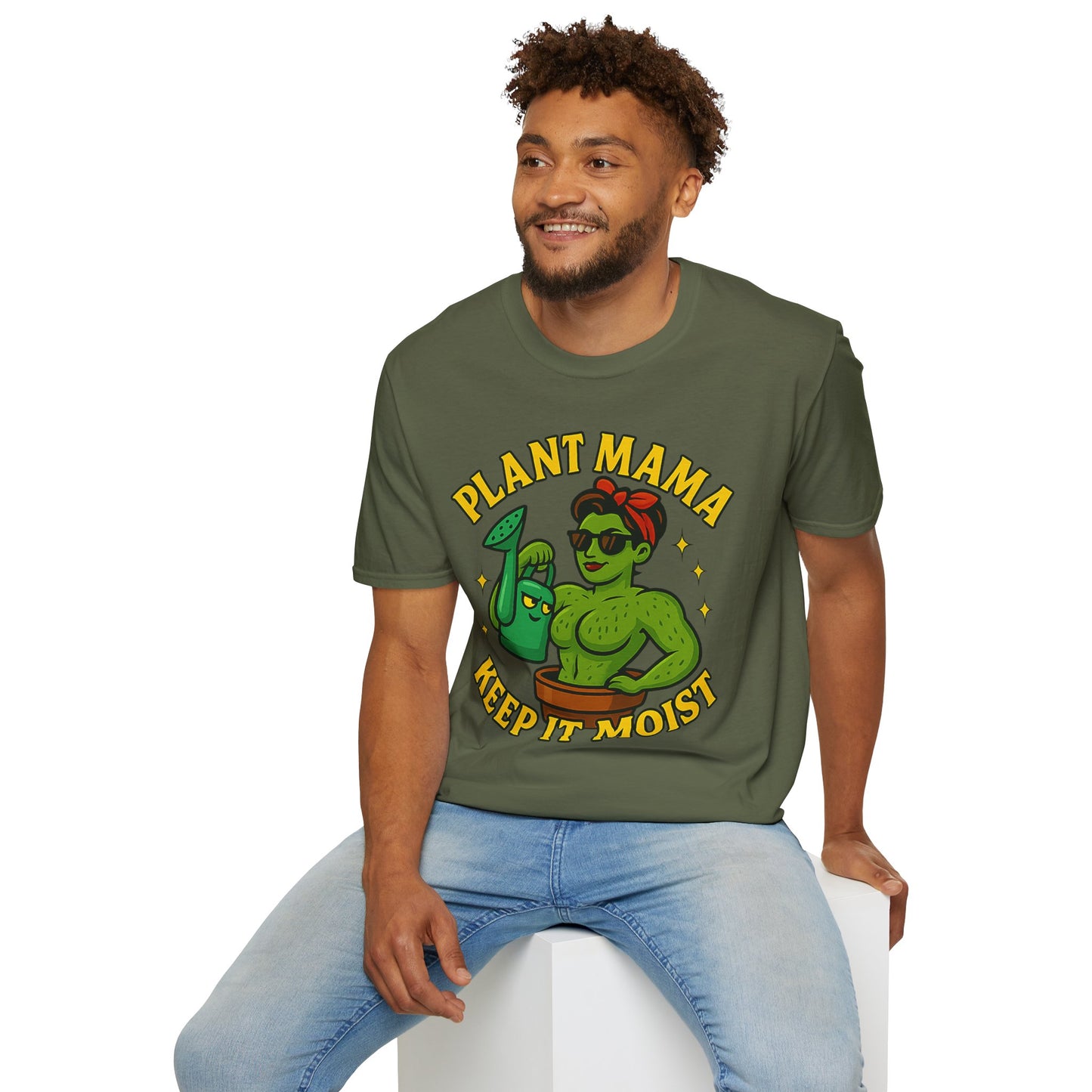 Plant Mama Keep It Moist T-Shirt | Plant Lover Graphic Tee | Women's Plant Lover T-Shirt