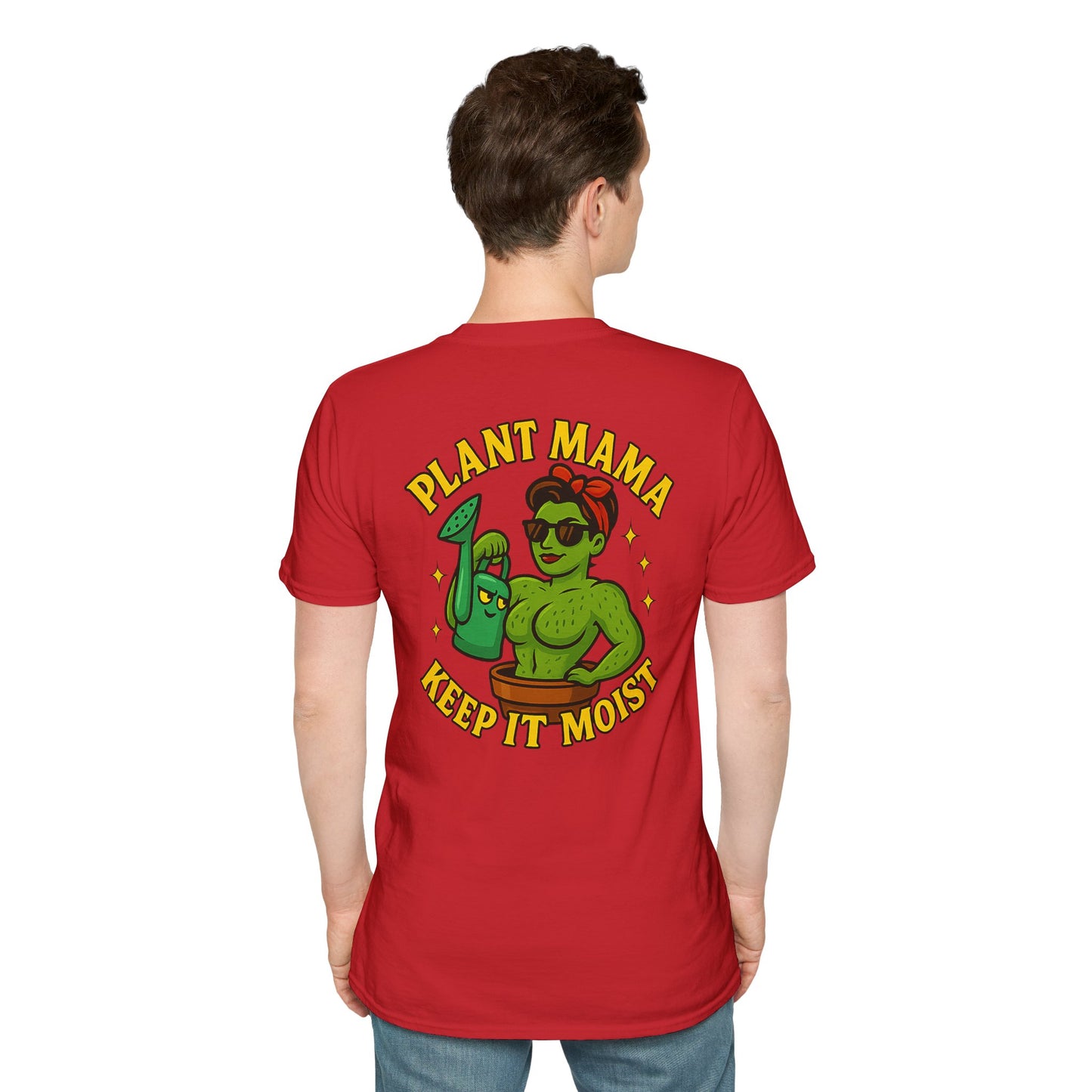 Plant Mama Keep It Moist T-Shirt | Plant Lover Graphic Tee | Women's T-Shirt Plant Lover Funny 2 Sided