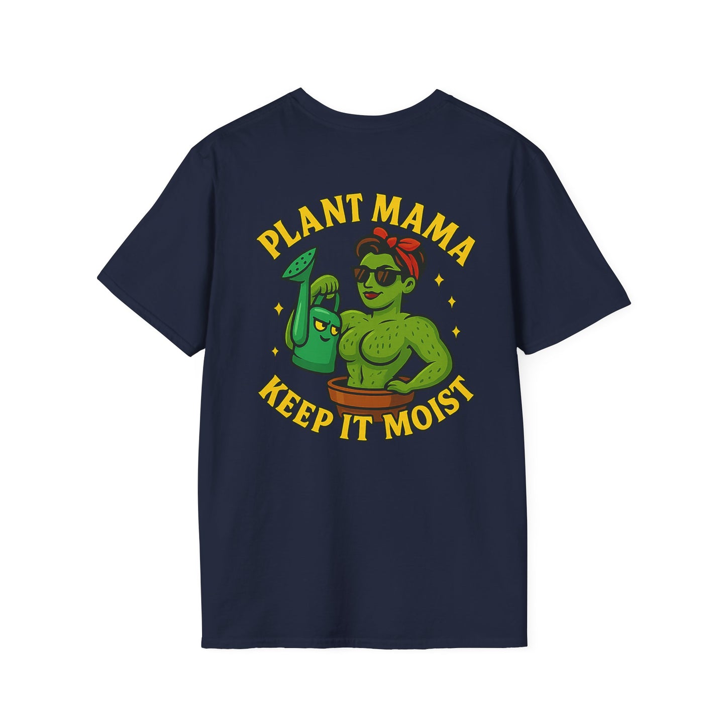 Plant Mama Keep It Moist T-Shirt | Plant Lover Graphic Tee | Women's T-Shirt Plant Lover Funny 2 Sided