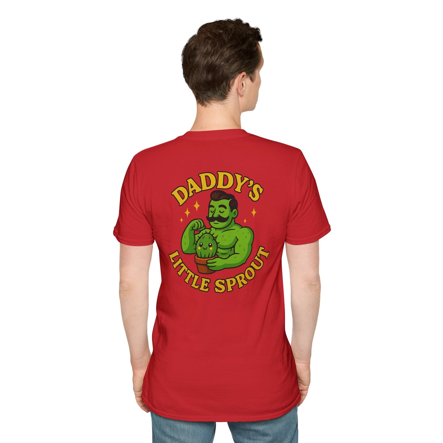 Daddy's Little Sprout T-Shirt | Plant Dad Graphic Tee | 2 Sided Men's T-Shirt Plant Lover