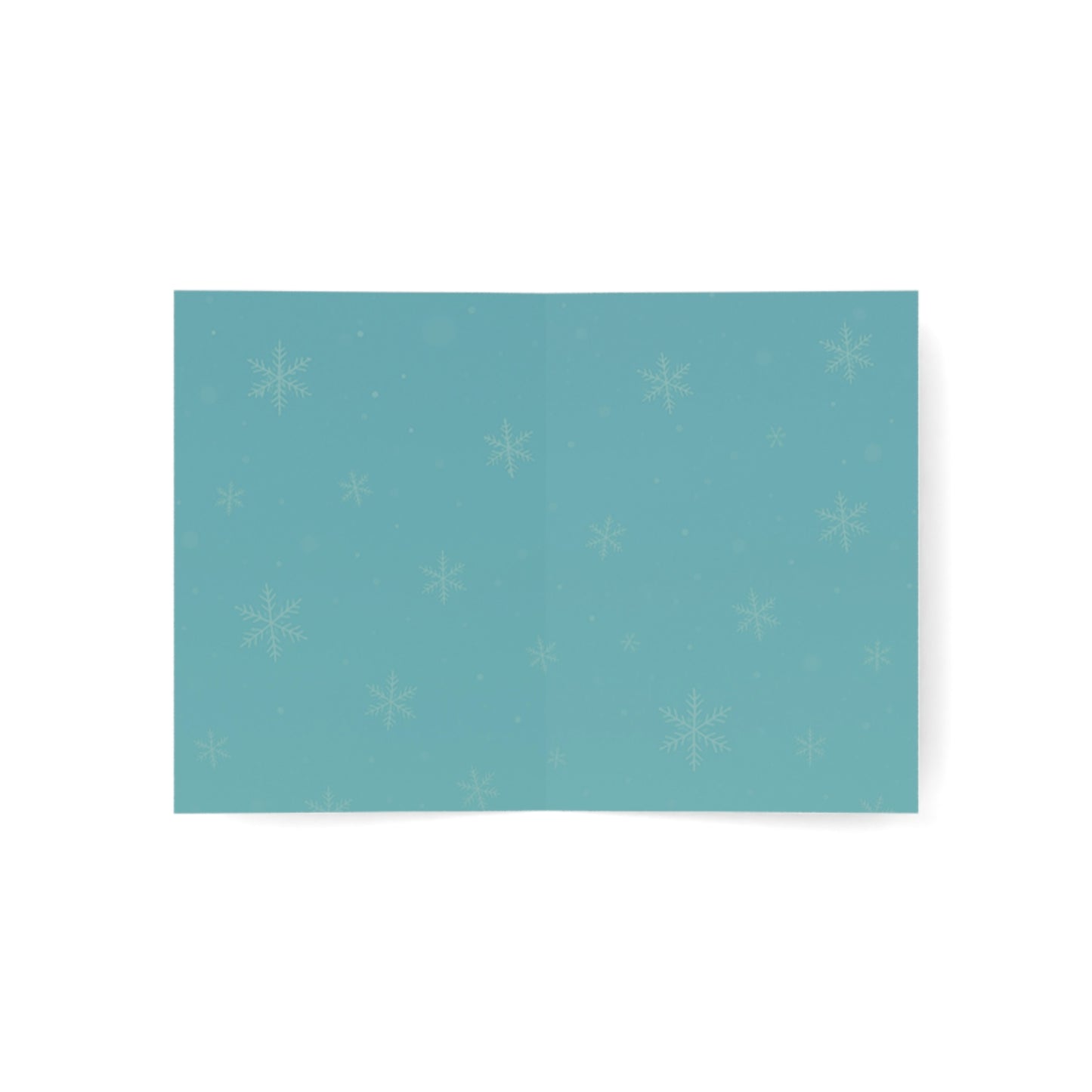 Season's Greetings Holiday Lights Greeting Card | Blank Inside Holiday Card | Throuple Christmas Card
