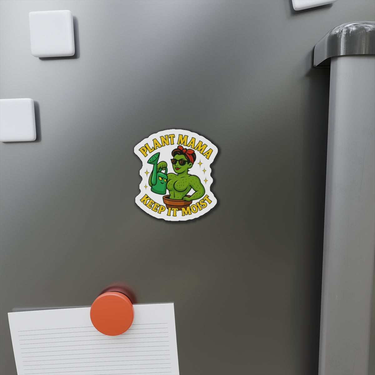 Plant Mama Keep It Moist Die-Cut Magnet | Plant Lover Magnet | Funny Magnet for Plant Lovers