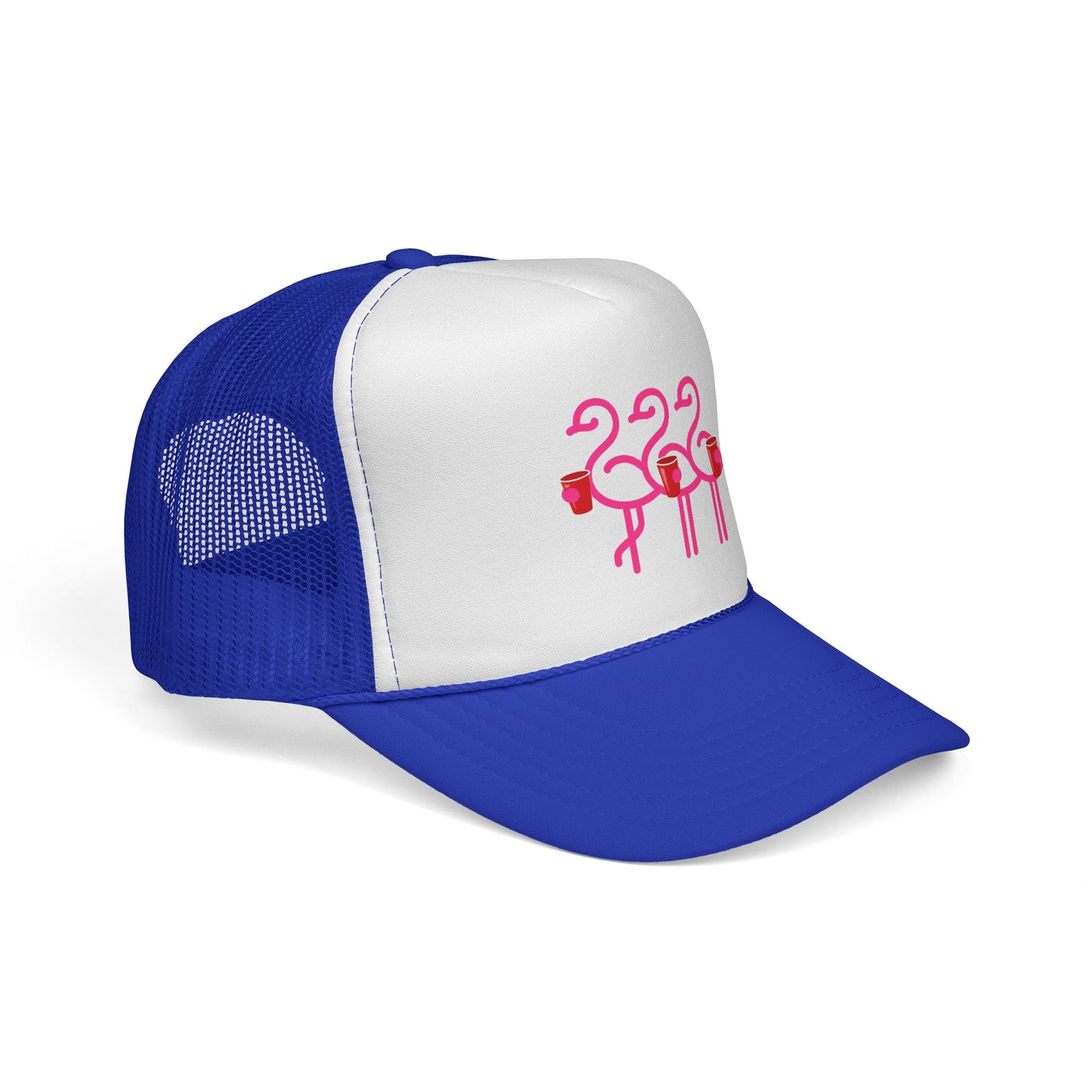 Pink Flamingo Trio Trucker | Fun Throuple Life Hat