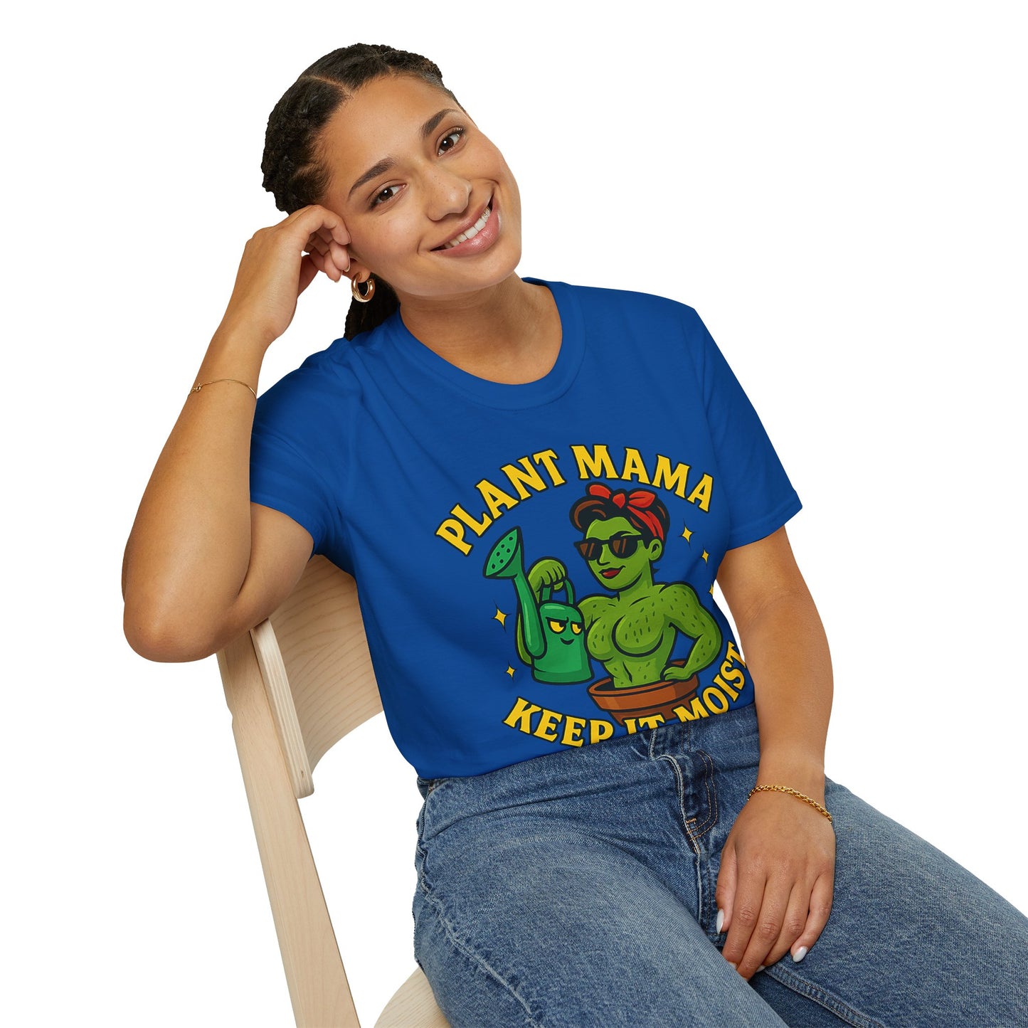 Plant Mama Keep It Moist T-Shirt | Plant Lover Graphic Tee | Women's Plant Lover T-Shirt