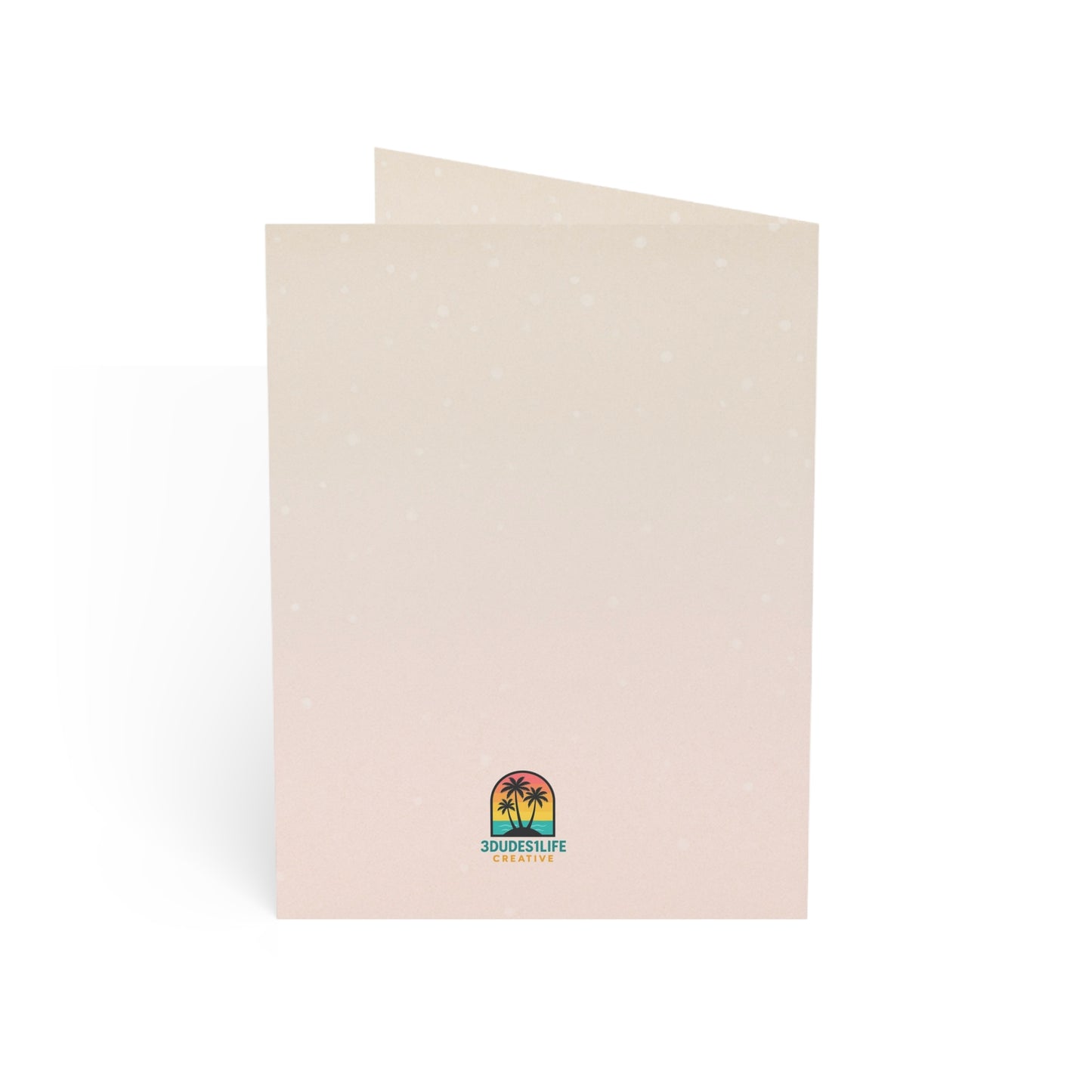 Three's A Holiday Vibe flamingo Christmas Greeting Card | Throuple Holiday Cards
