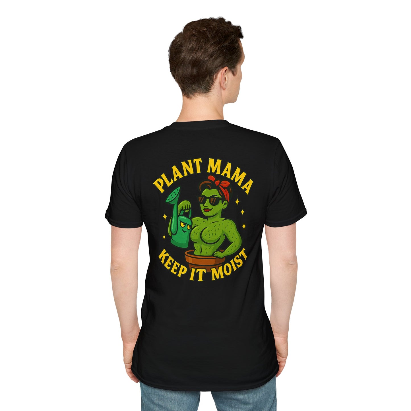 Plant Mama Keep It Moist T-Shirt | Plant Lover Graphic Tee | Women's T-Shirt Plant Lover Funny 2 Sided