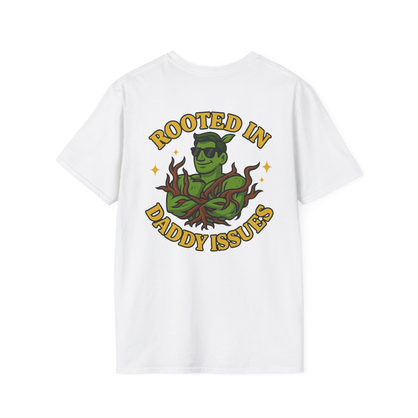 Rooted in Daddy Issues T-Shirt | Plant Monster Graphic Tee | Men's T-Shirt Plant Lover Funny 2 Sided