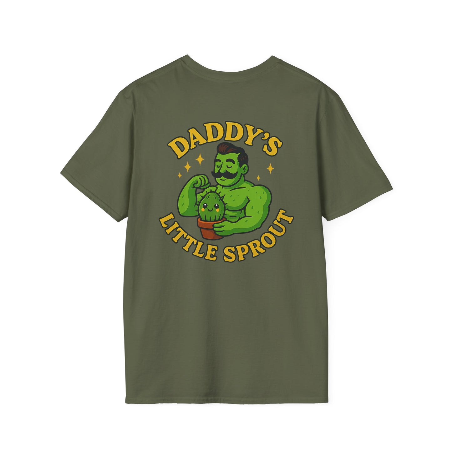 Daddy's Little Sprout T-Shirt | Plant Dad Graphic Tee | 2 Sided Men's T-Shirt Plant Lover