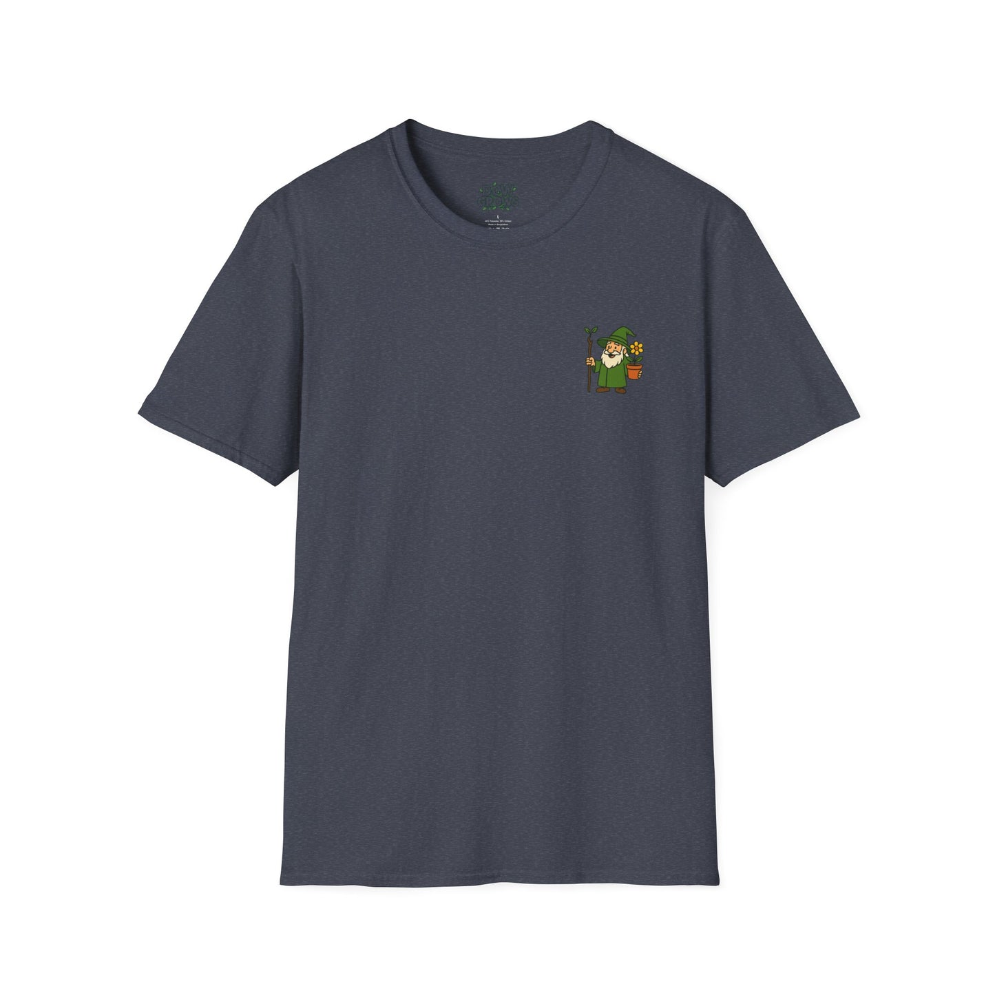 Gnome with Mushroom and Lantern T-Shirt | Cute Garden Gnome Tee | Men's T-Shirt Plant Lover Garden Wizard