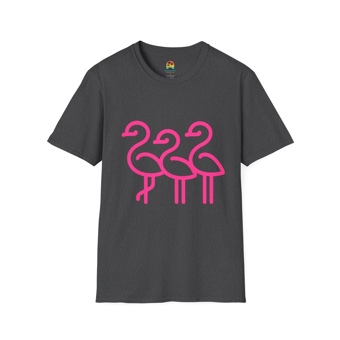 Trendy Trio Flamingo Tee | Fun Summer Shirt, Beachwear, Gift for Bird Lovers, Tropical Vibes, Casual Everyday Style