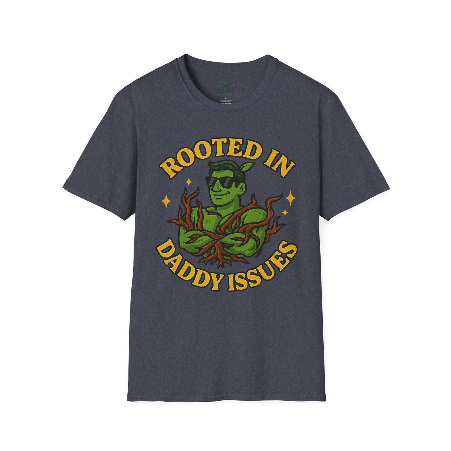 Softstyle Graphic T-Shirt | Rooted In Daddy Issues T-Shirt | Men's T-Shirt Plant Lover