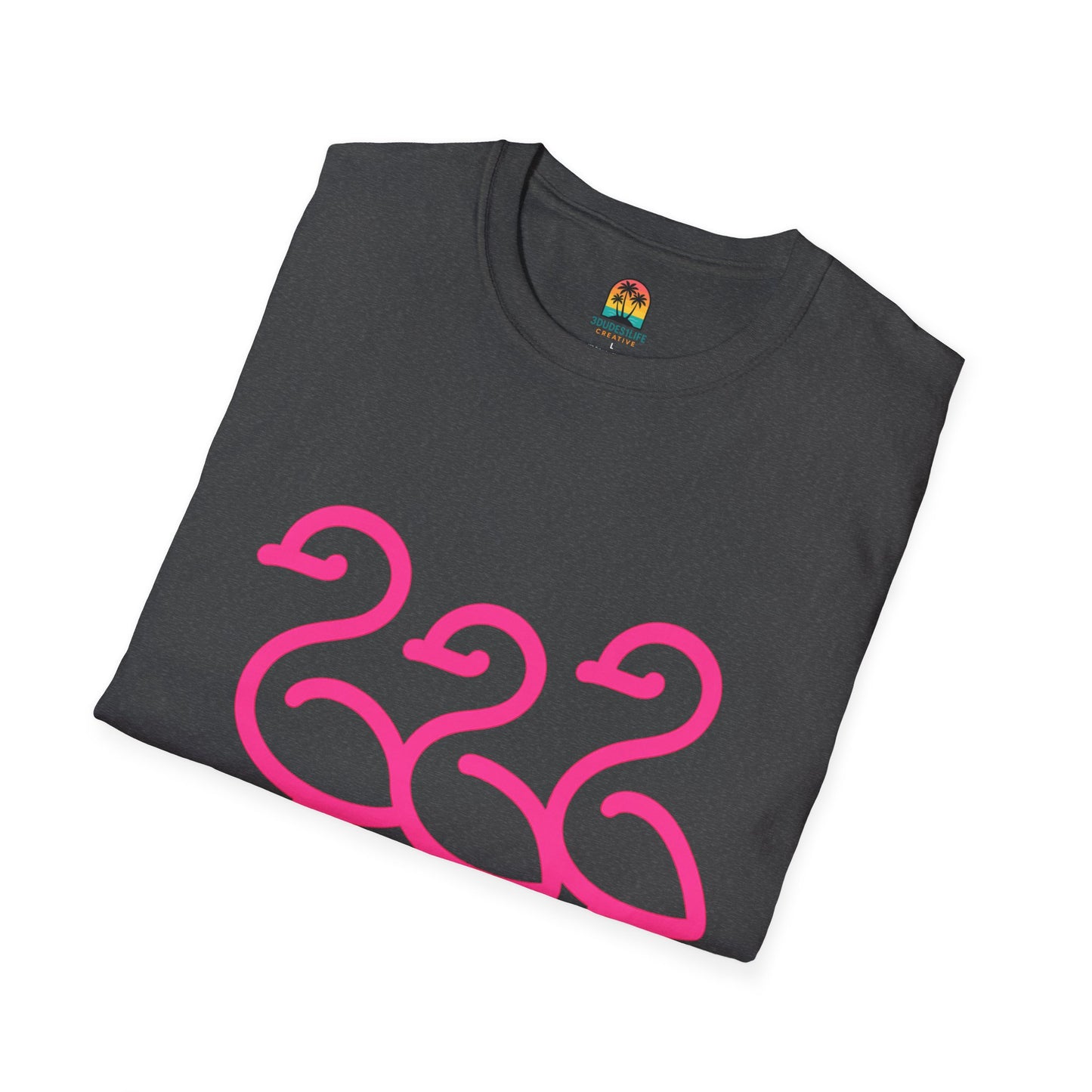 Trendy Trio Flamingo Tee | Fun Summer Shirt, Beachwear, Gift for Bird Lovers, Tropical Vibes, Casual Everyday Style