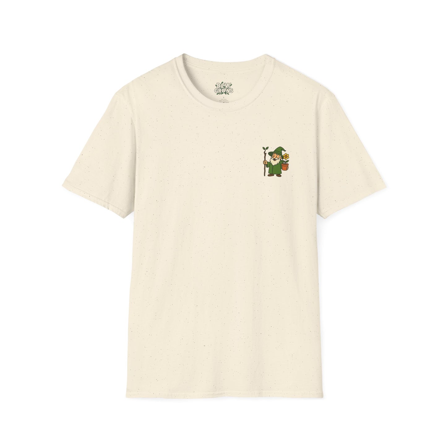 Gnome with Mushroom and Lantern T-Shirt | Cute Garden Gnome Tee | Men's T-Shirt Plant Lover Garden Wizard