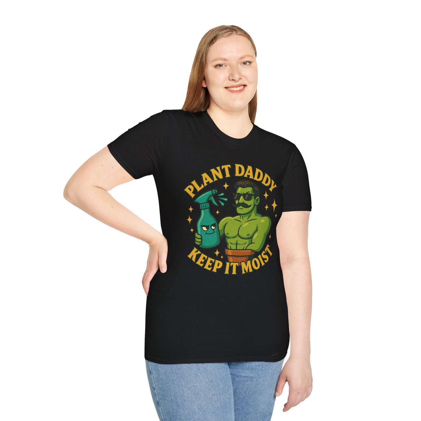 Plant Daddy Keep It Moist T-Shirt | Plant Lover Graphic Tee | Men's T-Shirt Plant Lover