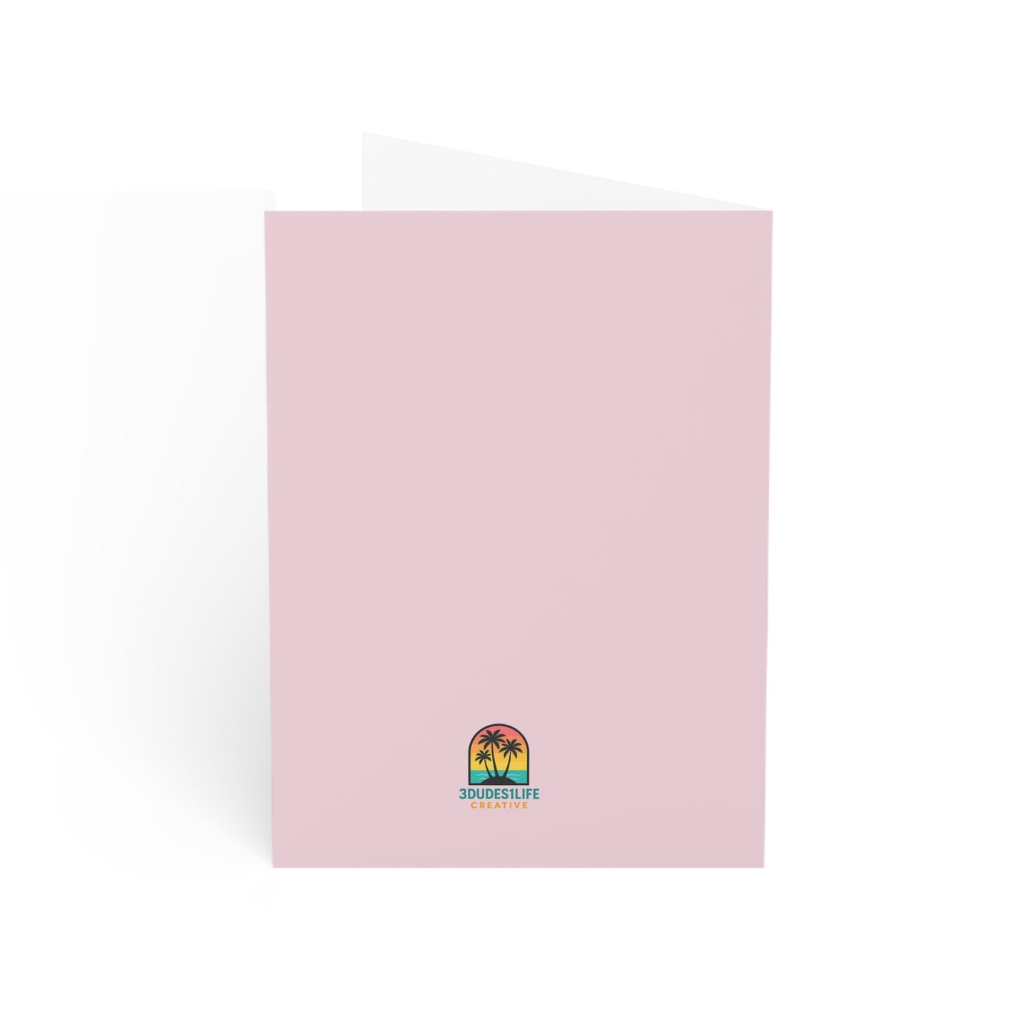Triple the Love hearts Greeting Card | Pink Birthday Love Card | Throuple Celebration