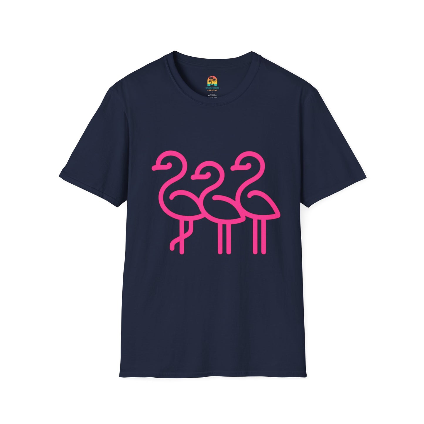 Trendy Trio Flamingo Tee | Fun Summer Shirt, Beachwear, Gift for Bird Lovers, Tropical Vibes, Casual Everyday Style
