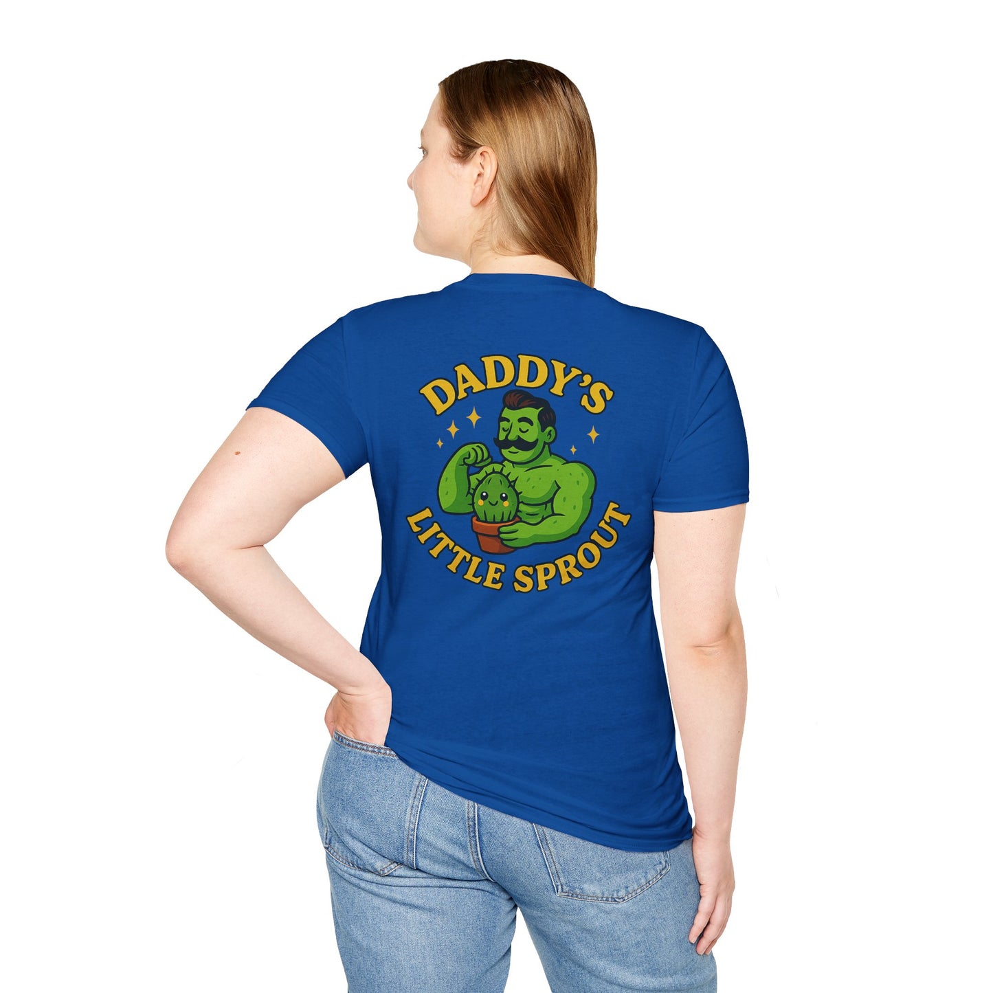 Daddy's Little Sprout T-Shirt | Plant Dad Graphic Tee | 2 Sided Men's T-Shirt Plant Lover