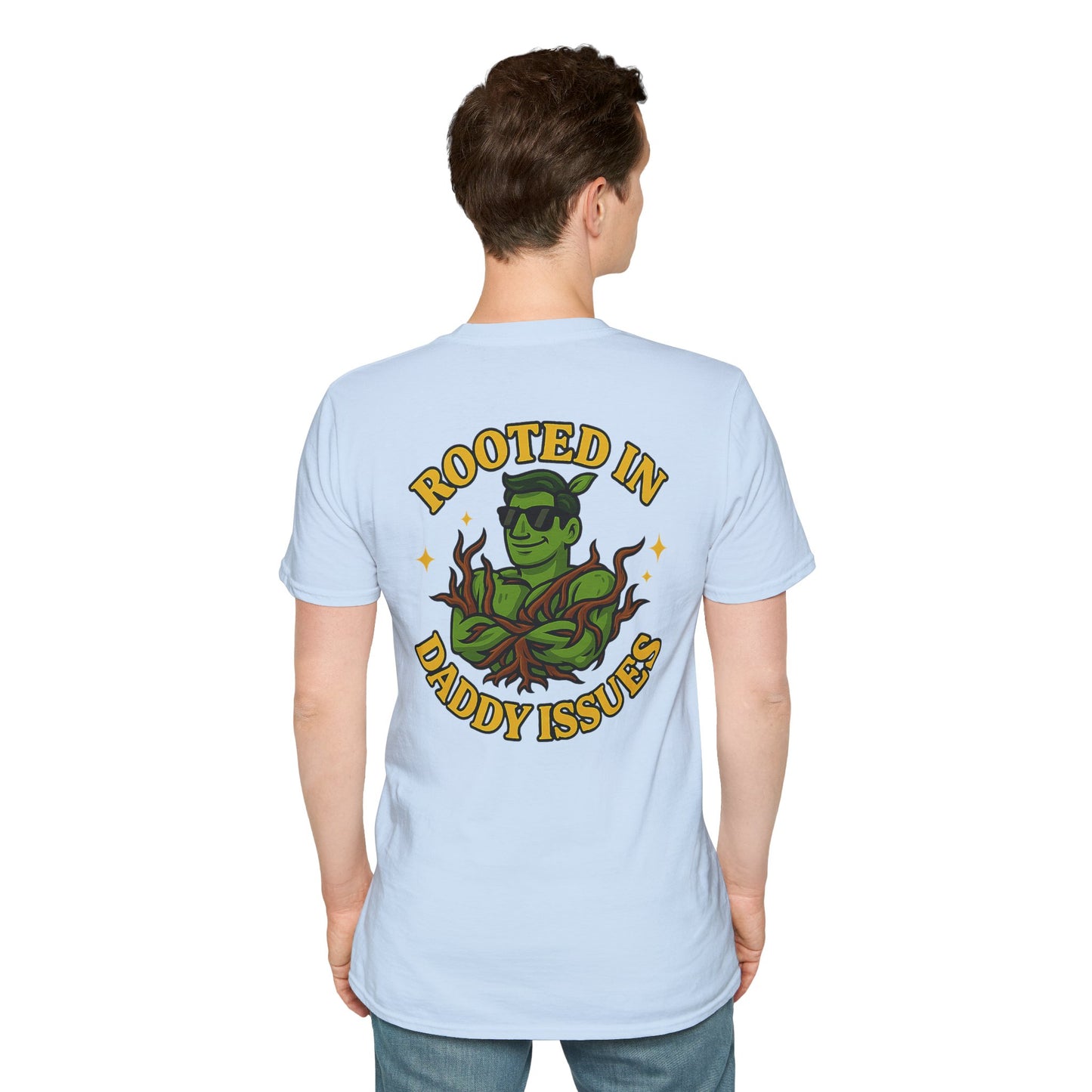 Rooted in Daddy Issues T-Shirt | Plant Monster Graphic Tee | Men's T-Shirt Plant Lover Funny 2 Sided