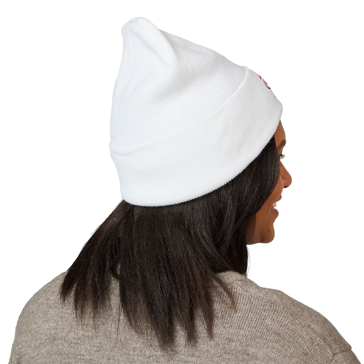 Pink Flamingo Trio Soft Beanie | Cuffed Embroidered Beanie | Throuple Gift Ideas