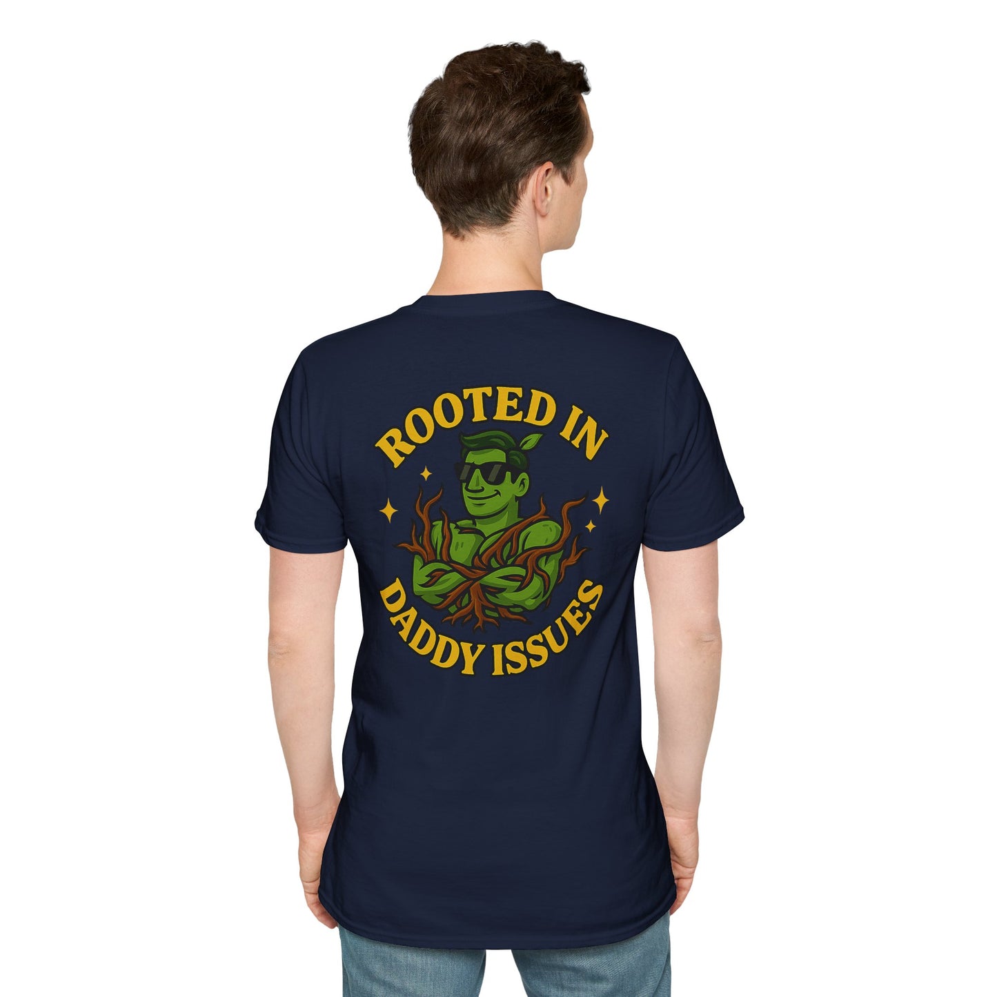 Rooted in Daddy Issues T-Shirt | Plant Monster Graphic Tee | Men's T-Shirt Plant Lover Funny 2 Sided