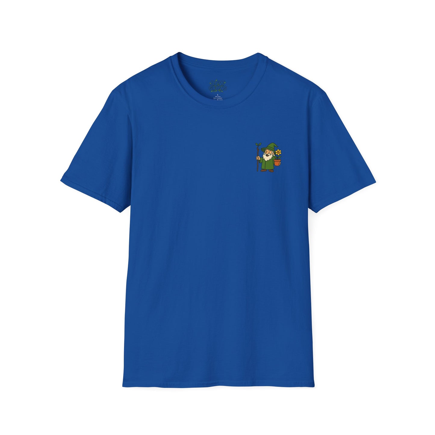 Gnome with Mushroom and Lantern T-Shirt | Cute Garden Gnome Tee | Men's T-Shirt Plant Lover Garden Wizard