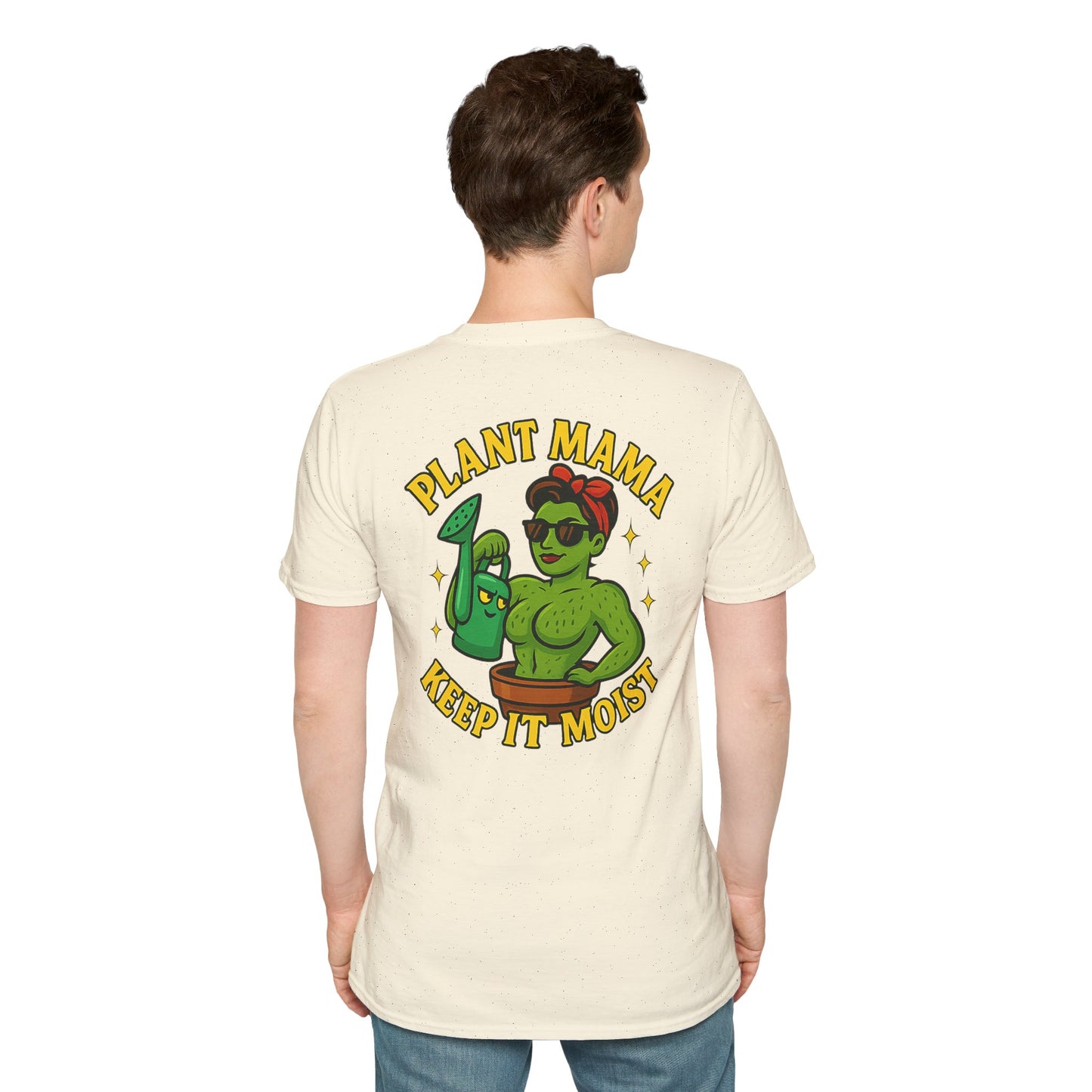 Plant Mama Keep It Moist T-Shirt | Plant Lover Graphic Tee | Women's T-Shirt Plant Lover Funny 2 Sided