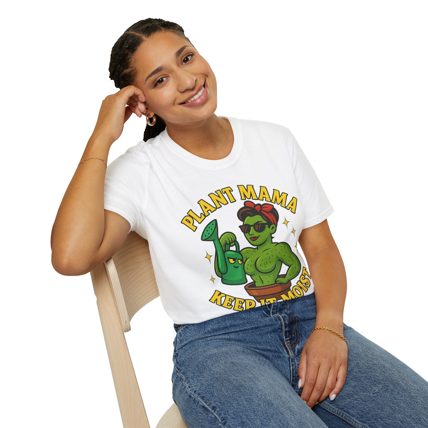 Plant Mama Keep It Moist T-Shirt | Plant Lover Graphic Tee | Women's Plant Lover T-Shirt
