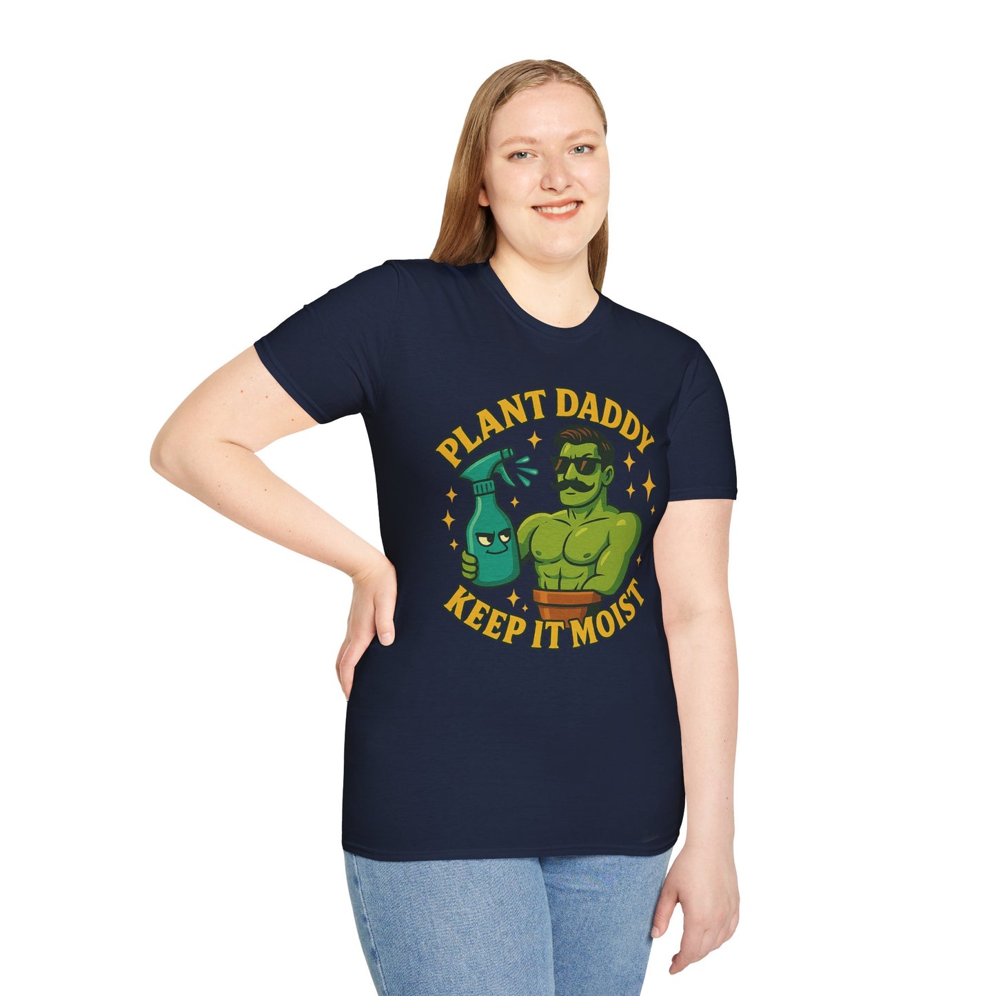 Plant Daddy Keep It Moist T-Shirt | Plant Lover Graphic Tee | Men's T-Shirt Plant Lover